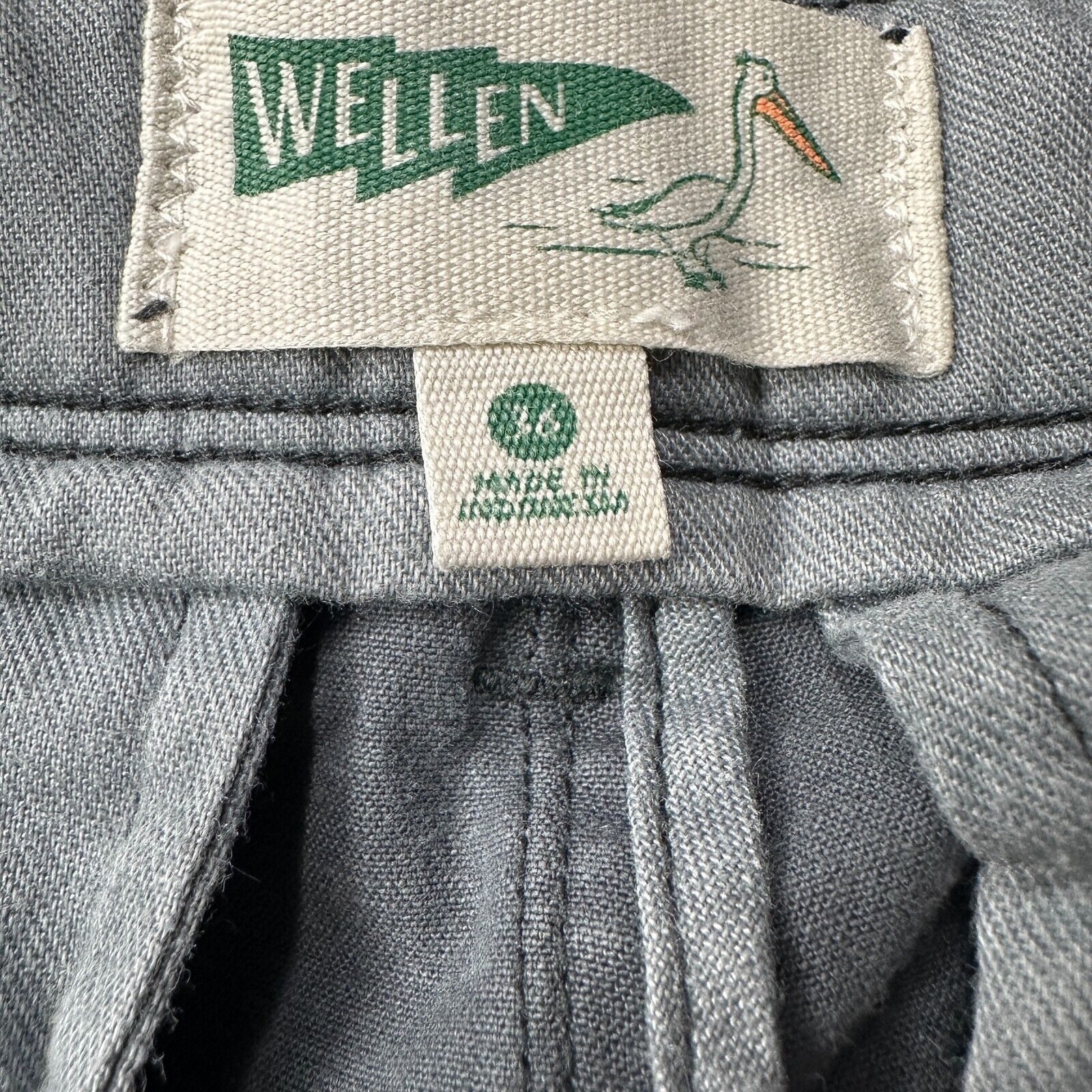 Other Wellen Chino Pants Men 36 Gray Slash Pocket Cotton Stretch Size US 36 / EU 52 - 4 Thumbnail