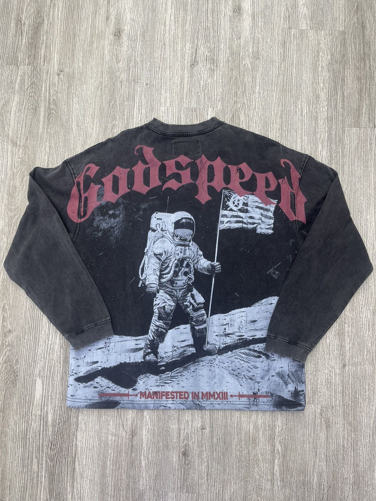Godspeed Godspeed longsleeve small astronaut logo black Size US S / EU 44-46 / 1 - 2 Thumbnail