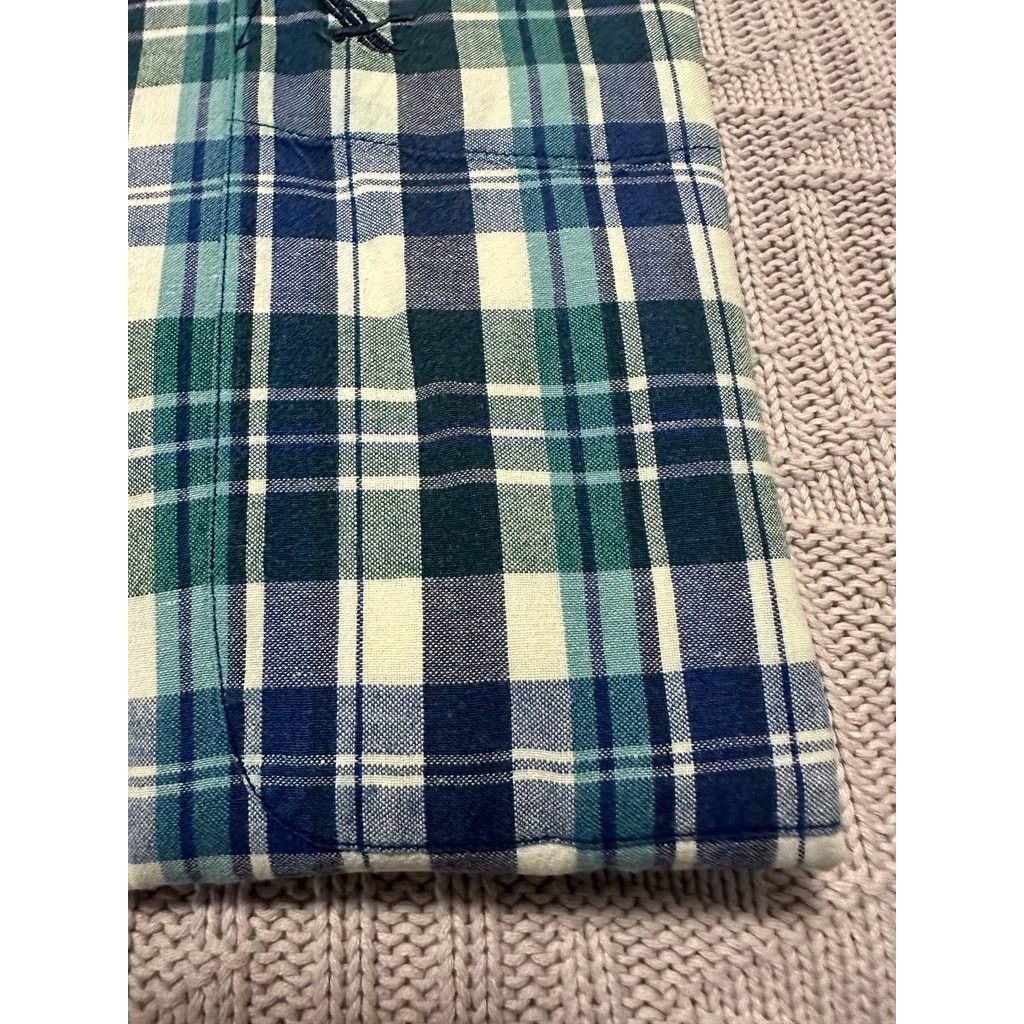Eddie Bauer Eddie Bauer blue plaid short sleeve button down size M Size US M / EU 48-50 / 2 - 4 Thumbnail
