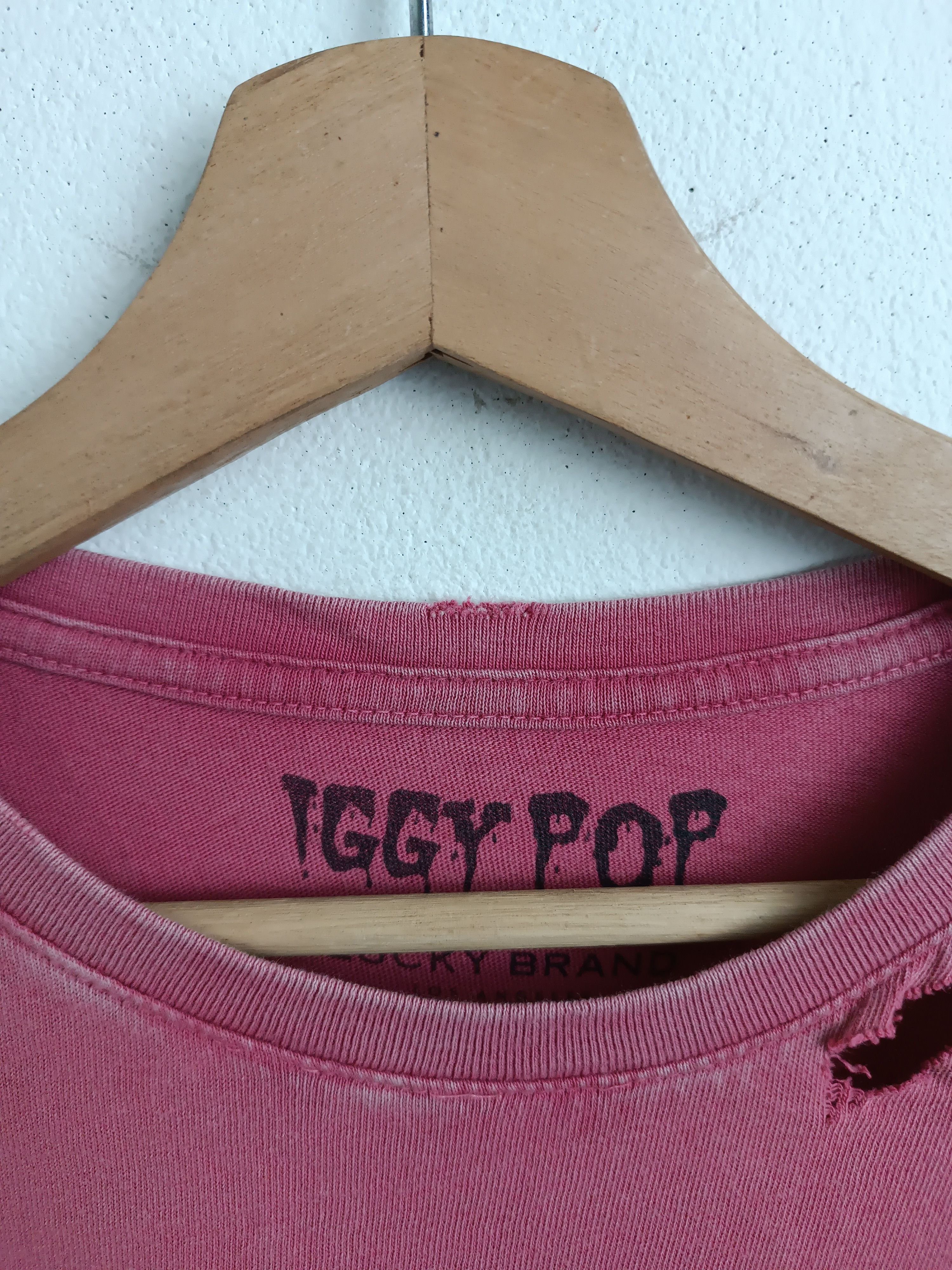 Band Tees THRASHED FADED VINTAGE IGGY POP I WANNA BE YOUR DOG TEE Size US L / EU 52-54 / 3 - 10 Thumbnail