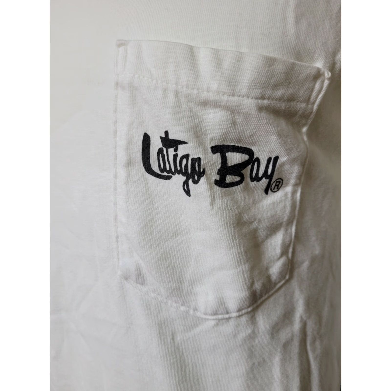 Vintage VTG 80s Latigo Bay Pocket T Shirt Medium White Mens 80s Beach Wind Surfing Scene OG Size US M / EU 48-50 / 2 - 3 Thumbnail