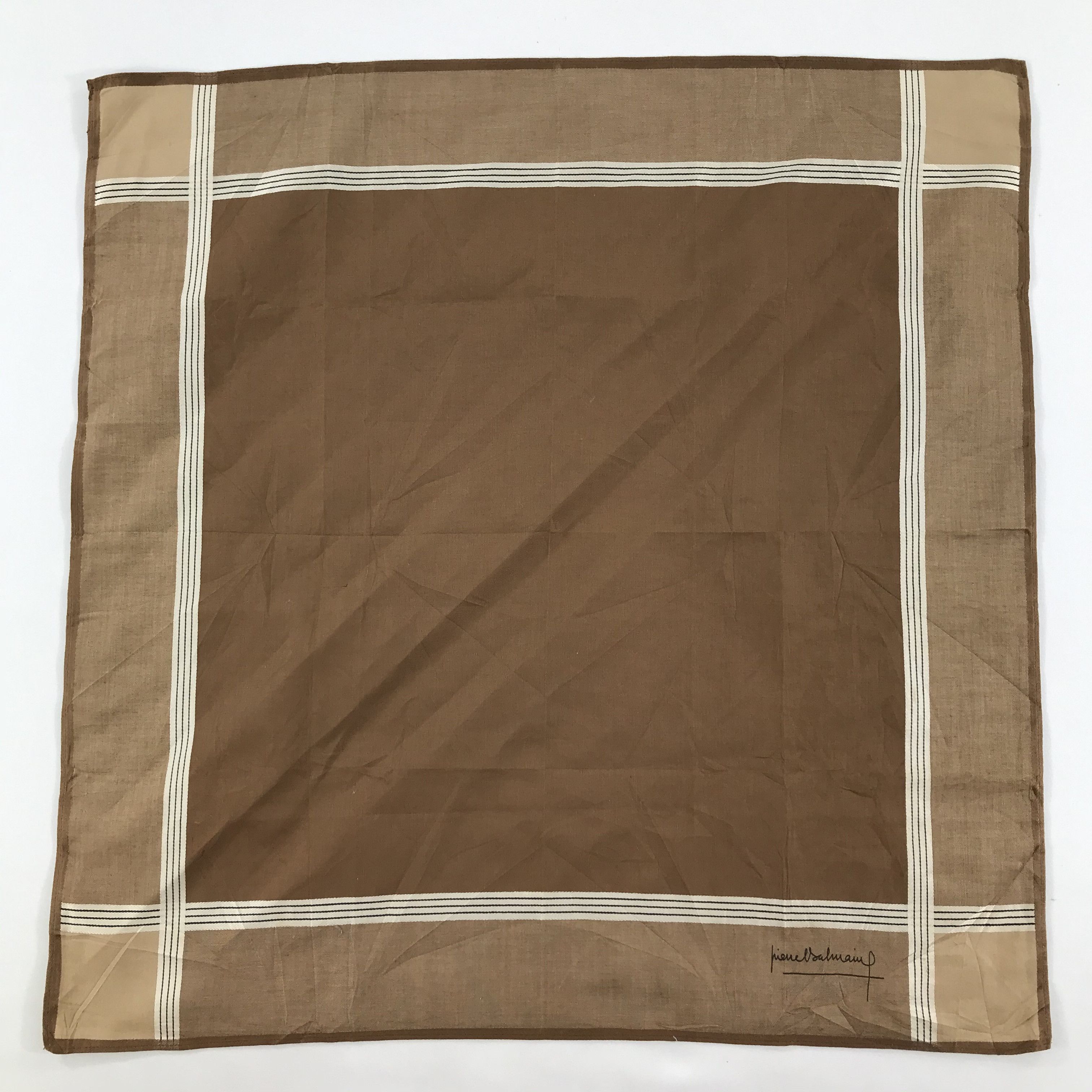 Pierre Balmain × Vintage Pierre Balmain Bandana / Handkerchief / Neckerchief - S1620 Size ONE SIZE - 1 Thumbnail