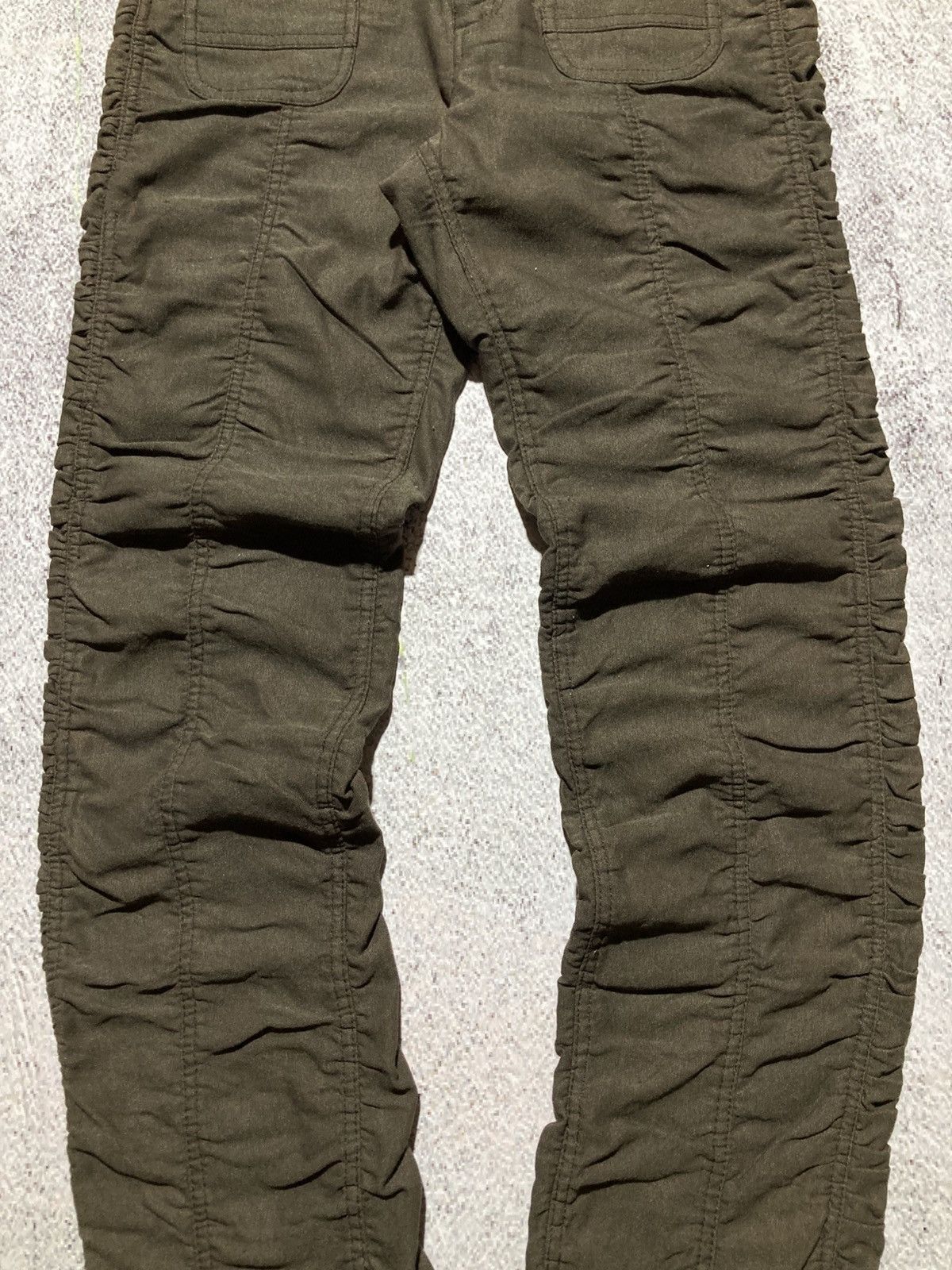 Japanese Brand 2000s Japanese Brand Ruched Pants Punk Lgb Style Green Army Size US 26 / EU 42 - 7 Thumbnail