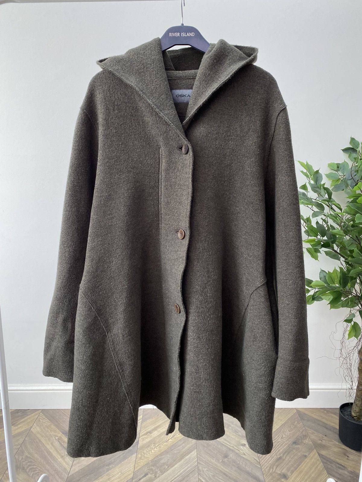 OSKA Vintage Oska Alpaca wool hooded coat Size S / US 4 / IT 40 - 3 Thumbnail