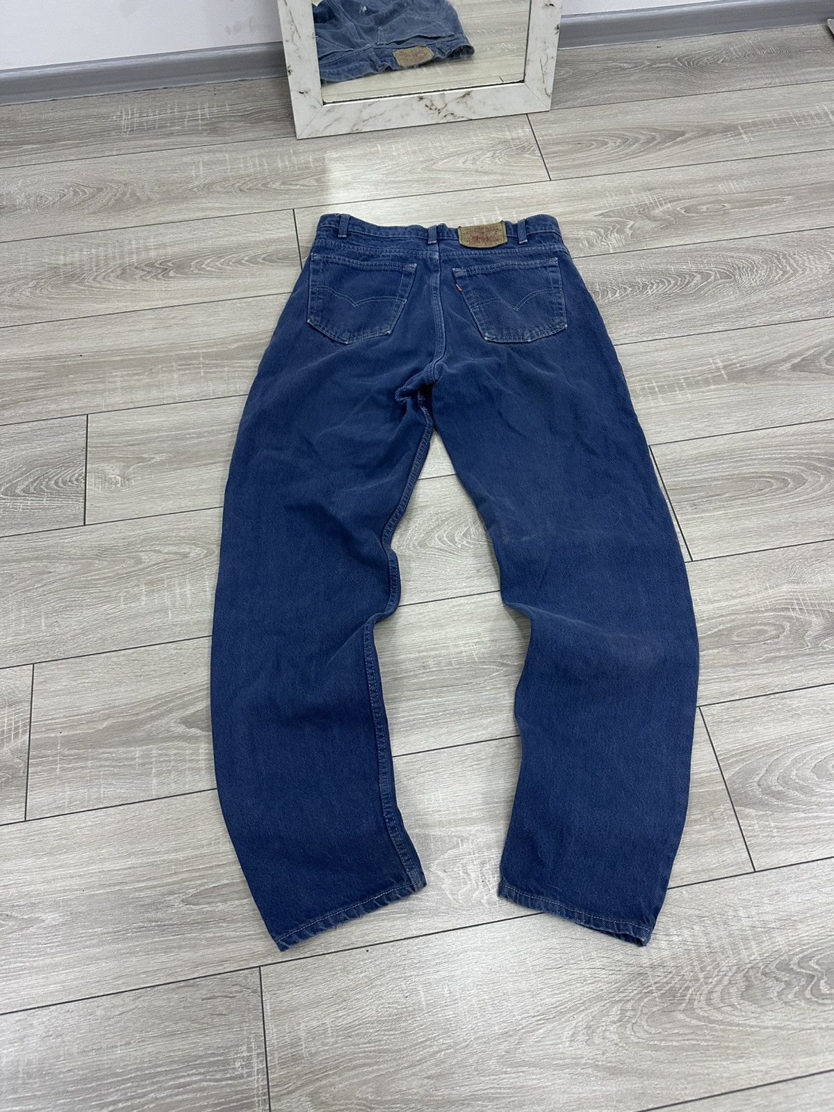 Levi's Levis 550 34x34 Made in USA 80s Jeans Vintage Wash Blue Size US 34 / EU 50 - 2 Thumbnail