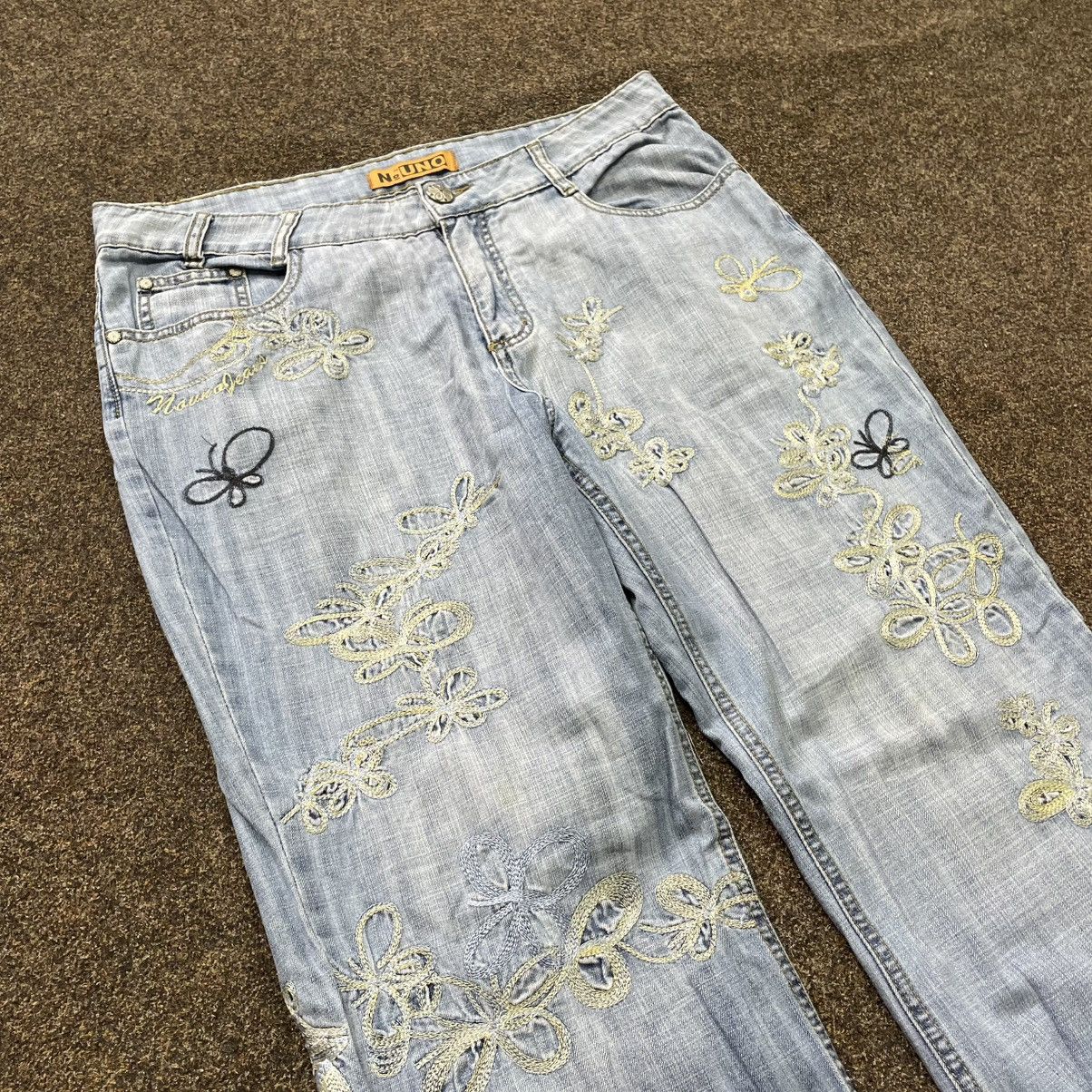 Vintage Vintage Y2K Baggy Flared Jeans 90s Distressed Skate Grunge Size 36" / US 14 / IT 50 - 6 Thumbnail