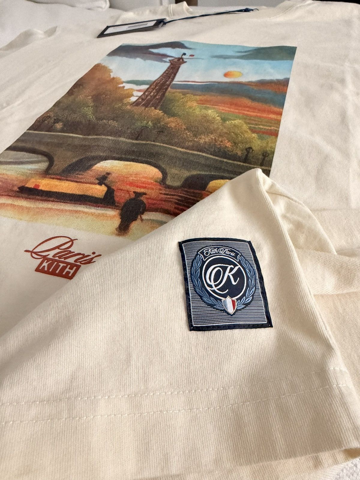 Kith Kith Paris Eiffel Painting Tee - Sandrift Size US L / EU 52-54 / 3 - 2 Thumbnail