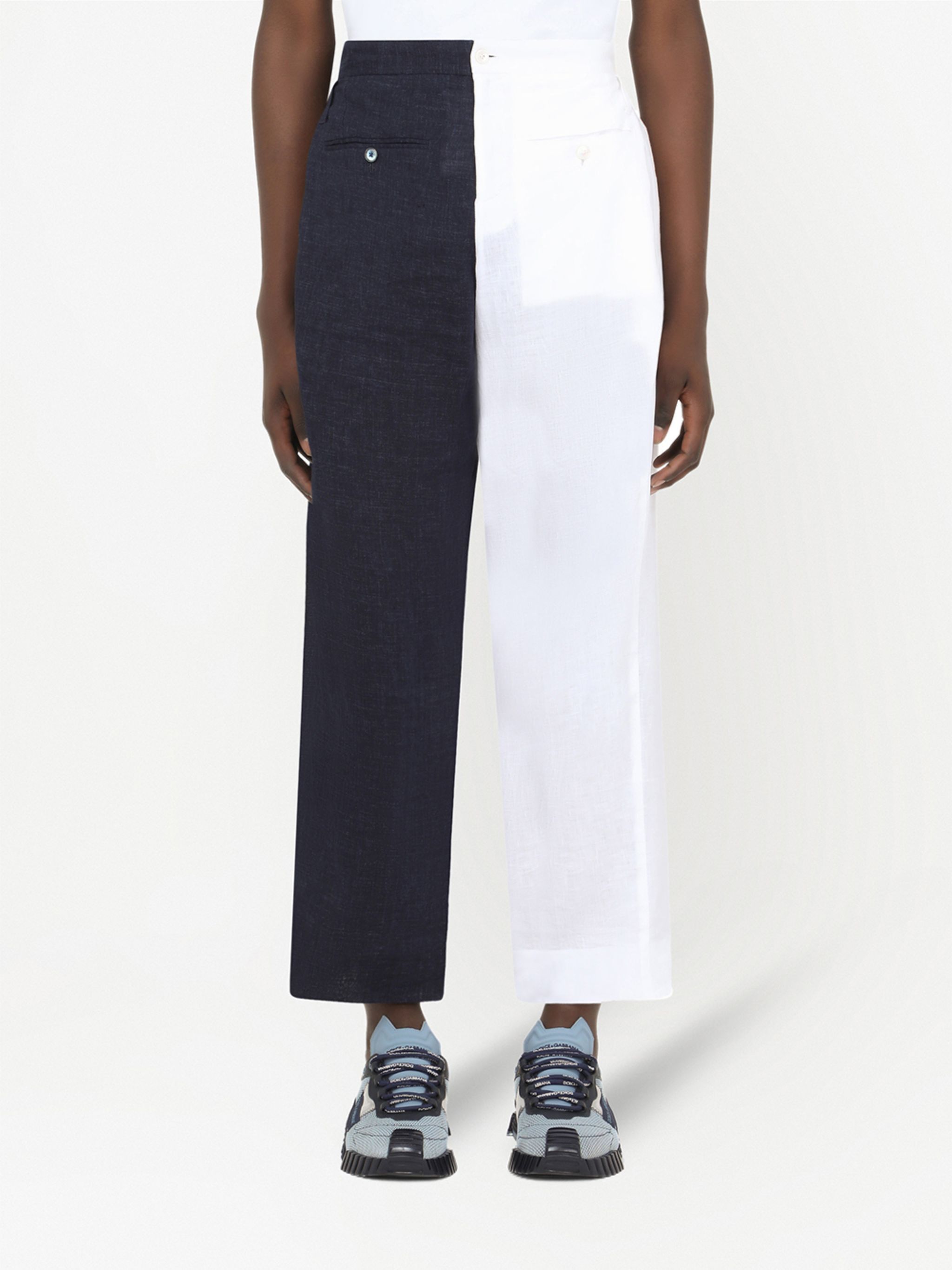Dolce & Gabbana o1y0125 Jogger & Sweatpant in Midnight Blue/White Size US 34 / EU 50 - 2 Thumbnail