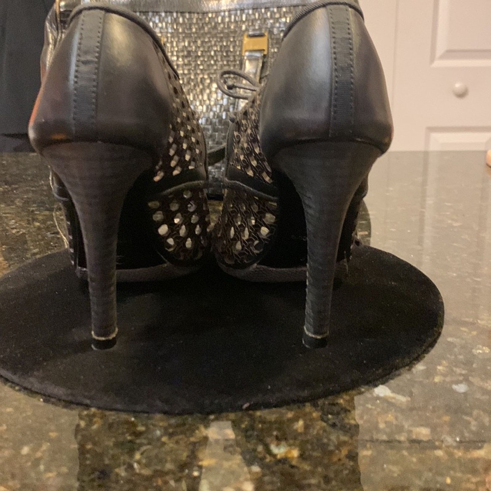 Proenza Schouler Proenza Schouler runway black cage woven open toe sexy shoes Size US 7 / IT 37 - 3 Thumbnail