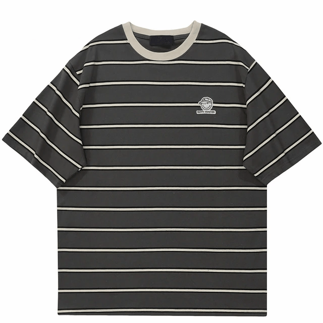 Japanese Brand Streetwear T-shirt Vintage Retro Striped Size US M / EU 48-50 / 2 - 1 Thumbnail