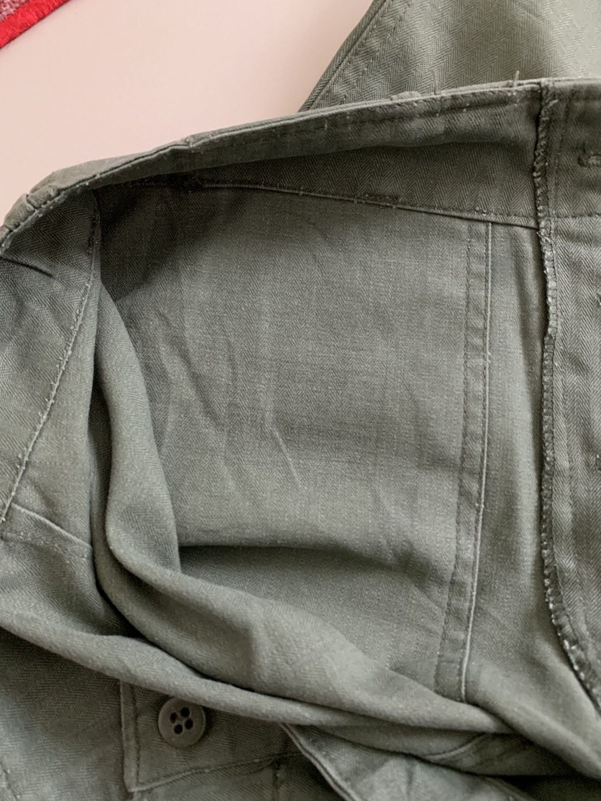 Japanese Brand Vintage 80s Korean Army HBT OG Trousers Size US 34 / EU 50 - 5 Thumbnail