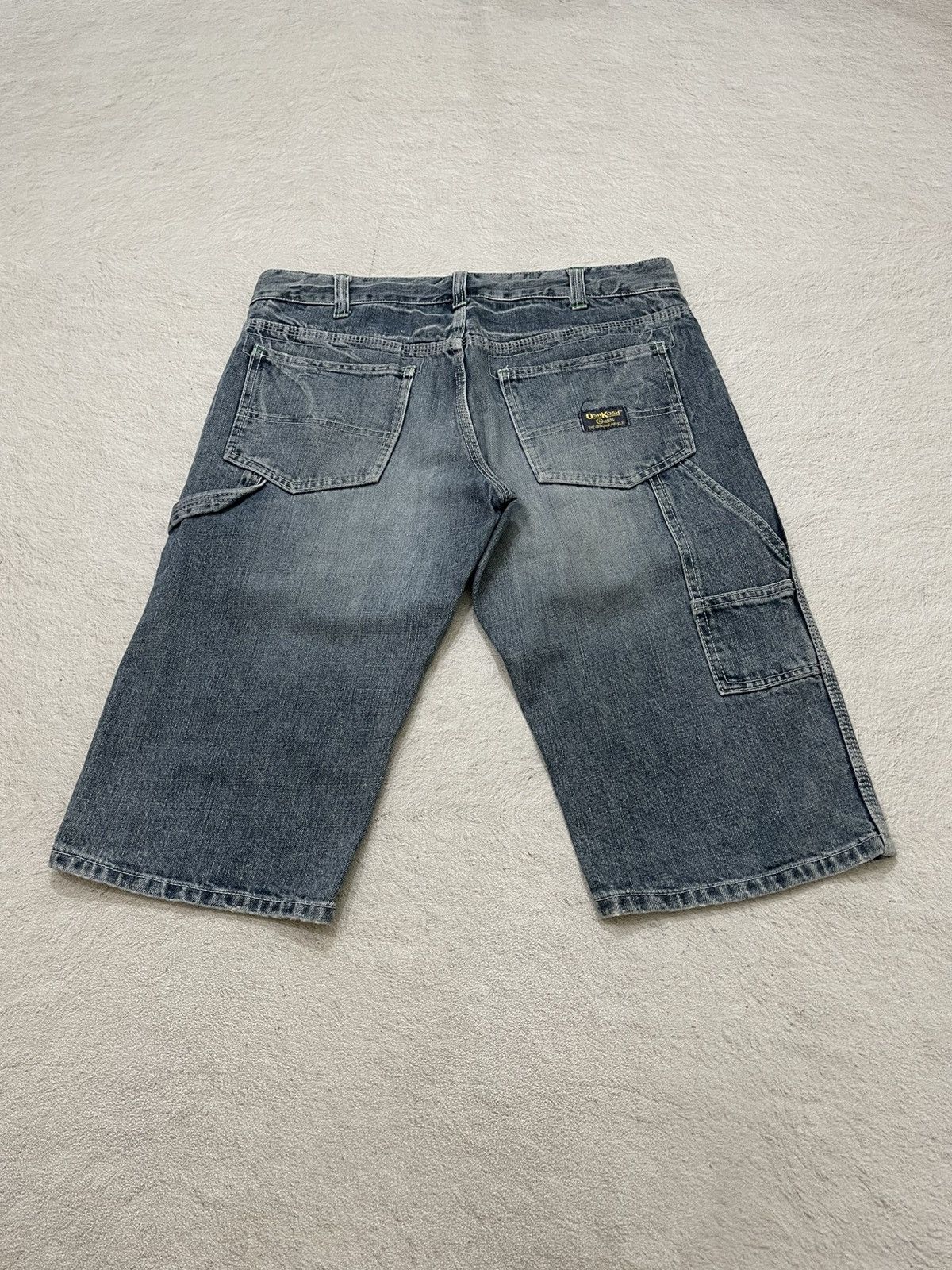 Japanese Brand 2000s Oskosh Jorts Denim Carpenter Jeans Washed Y2K Japan Size US 35 - 2 Thumbnail