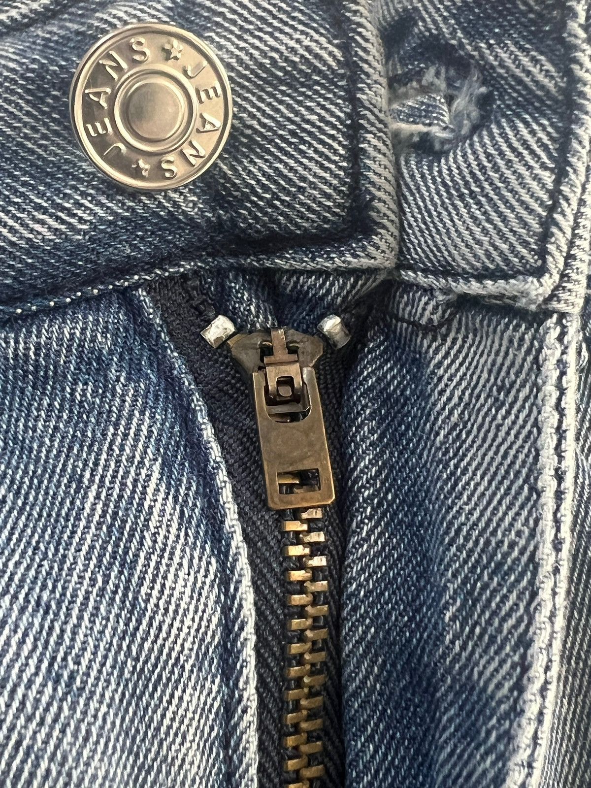 Japanese Brand × Seditionaries Volcan & Aphrodite 🇯🇵 Washed Denim Bondage Pants Size US 30 / EU 46 - 15 Thumbnail