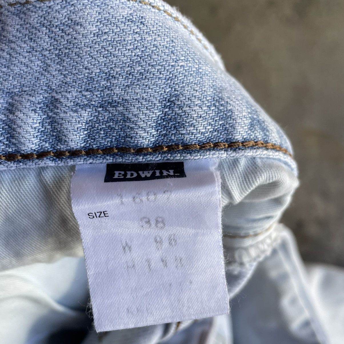 Edwin 🔥Vintage Edwin US Classics Stoned Washed Relaxed Denim Jeans Size US 37 - 16 Thumbnail