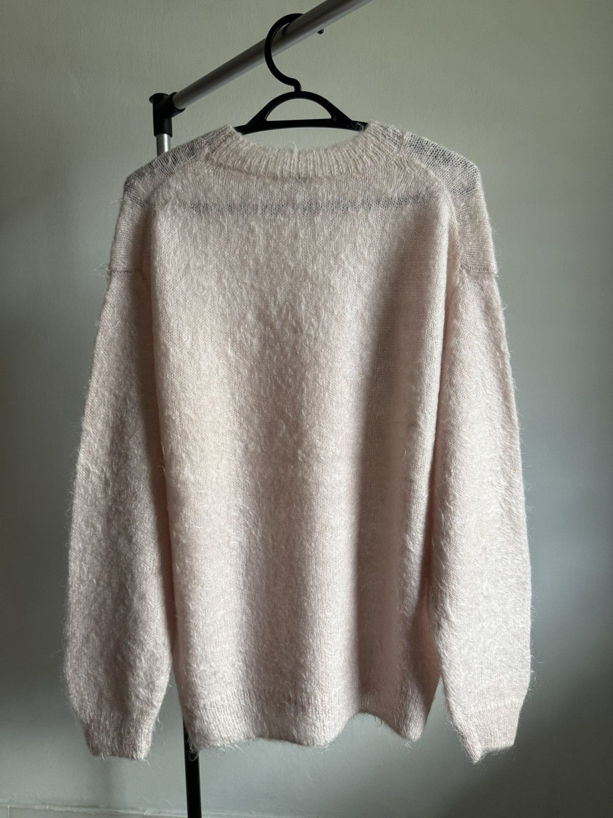 Auralee Auralee Brushed Super Kid Mohair Knit sweater light pink Size L / US 10 / IT 46 - 6 Thumbnail
