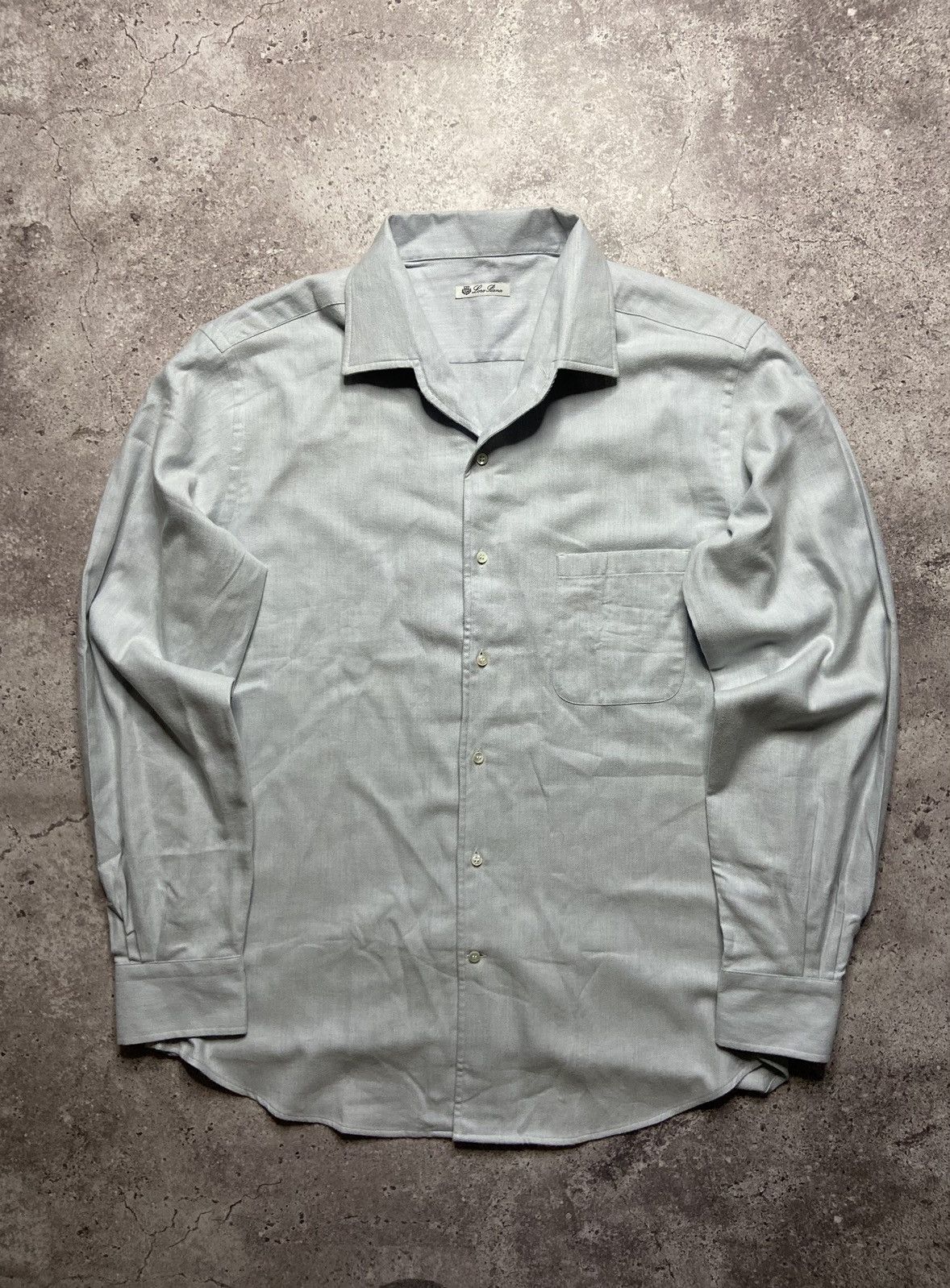 Loro Piana Cotton Buttons Up Long Sleeve Shirt