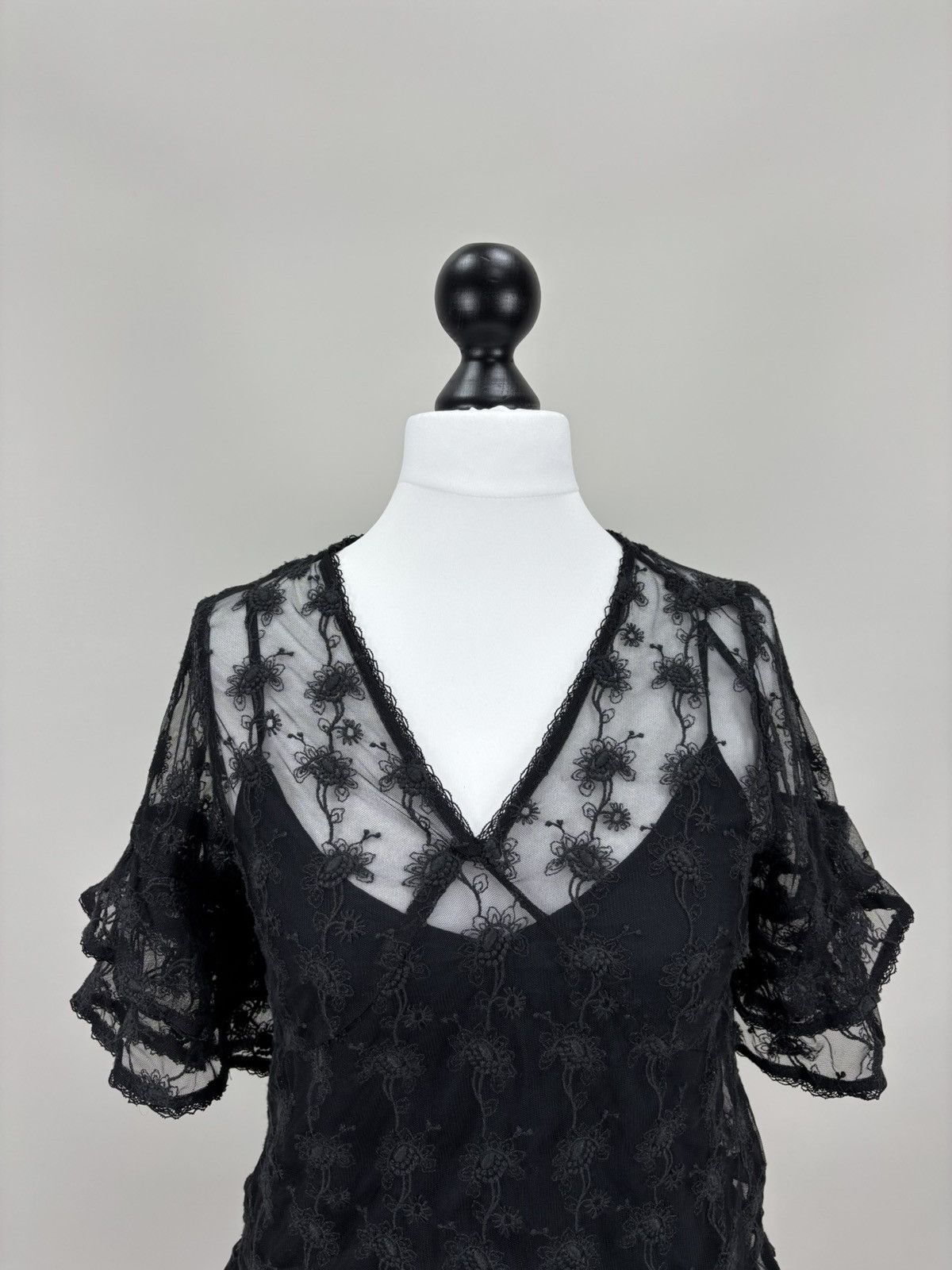 Allsaints Womens blouse AllSaints Size 38 Color Black Size XS / US 0-2 / IT 36-38 - 3 Thumbnail