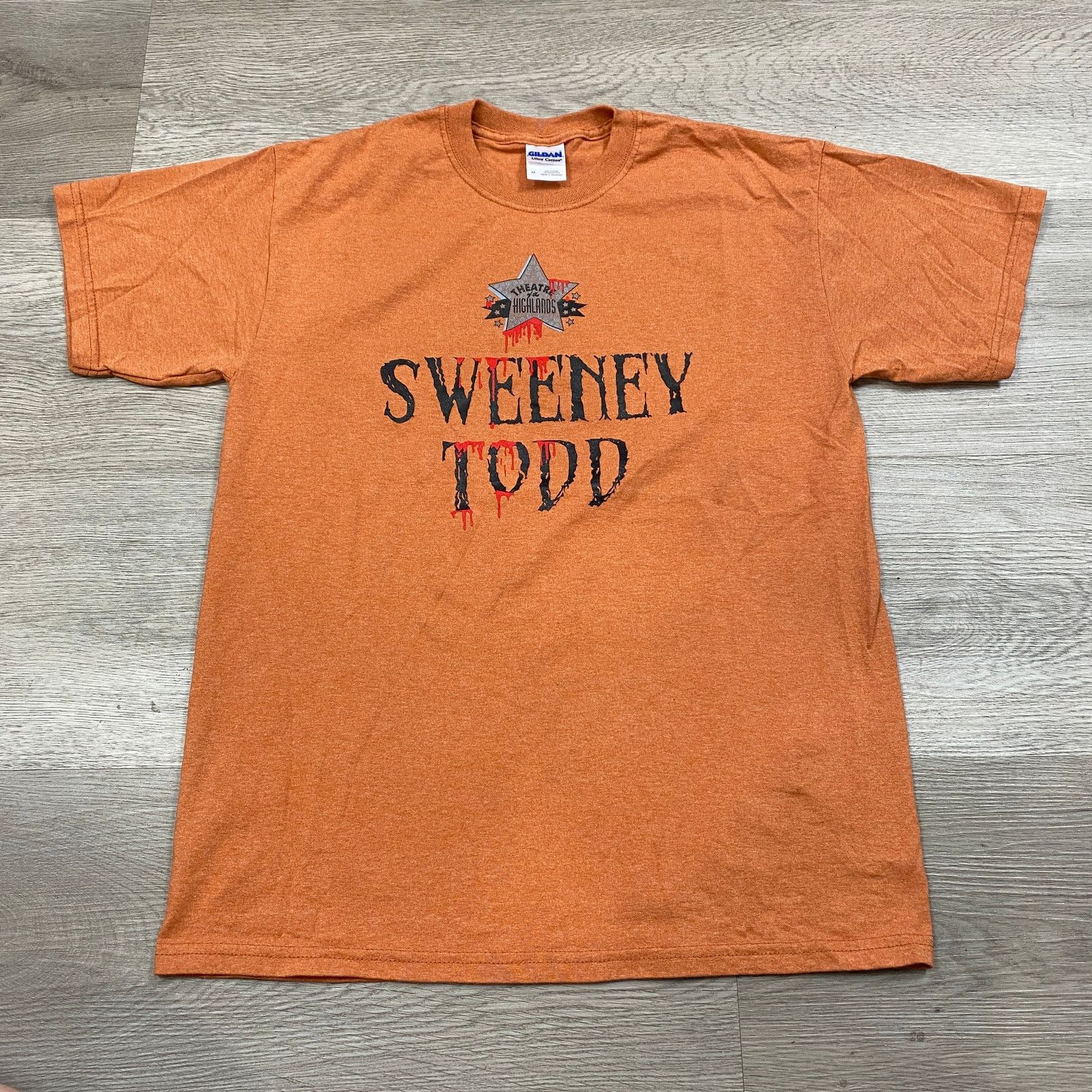 Gildan Sweeney Todd Theatre Promo Shirt Men's M Goth Horror Musical Size US M / EU 48-50 / 2 - 1 Thumbnail