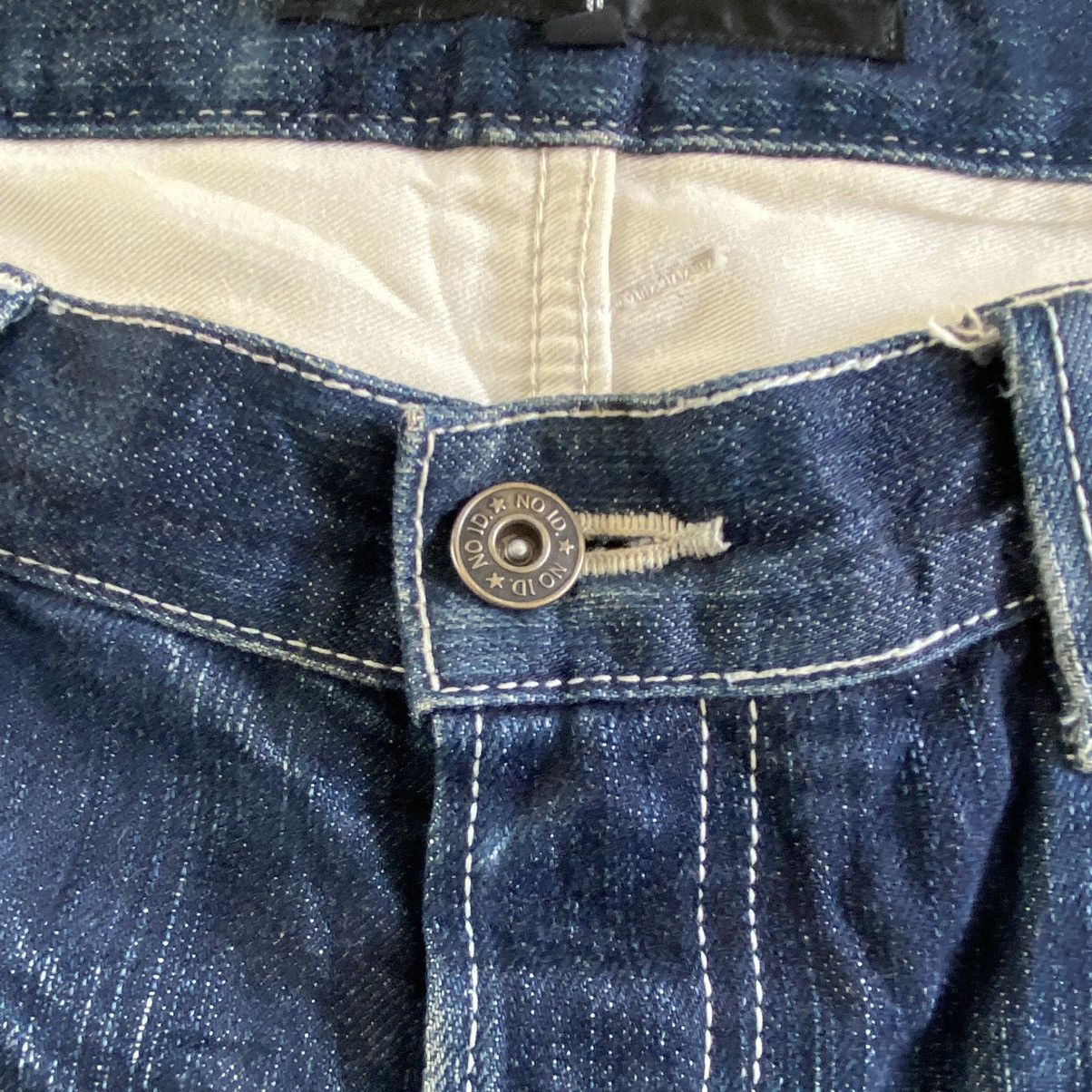 Japanese Brand 2000’s No ID Japan Faded Honeycomb Jeans Slim Fit Size US 31 - 19 Thumbnail