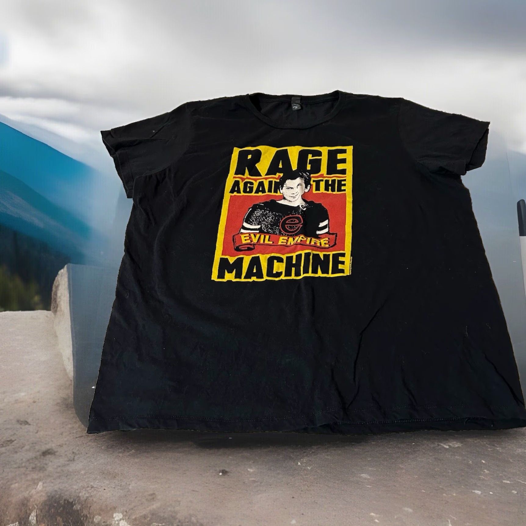 Orage Rage Against The Machine Evil Empire Shirt Men 3XL Black Short Sleeve Crew 2014 Bay Island T-Shirt Size US XXL / EU 58 / 5 - 3 Thumbnail