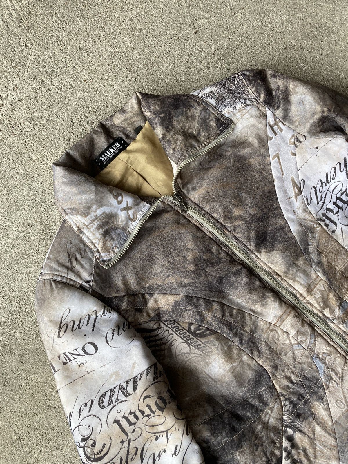 Vintage Avant Garde Overprinted Vintage Grunge Jacket Size M / US 6-8 / IT 42-44 - 4 Thumbnail