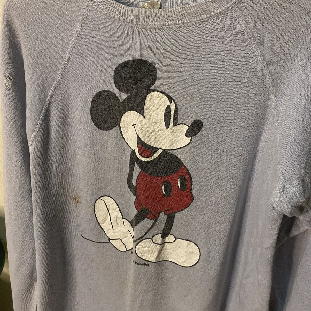 Mickey Mouse × Vintage Vintage 1980s Disney Mickey Mouse Sweatshirt Size US L / EU 52-54 / 3 - 2 Thumbnail