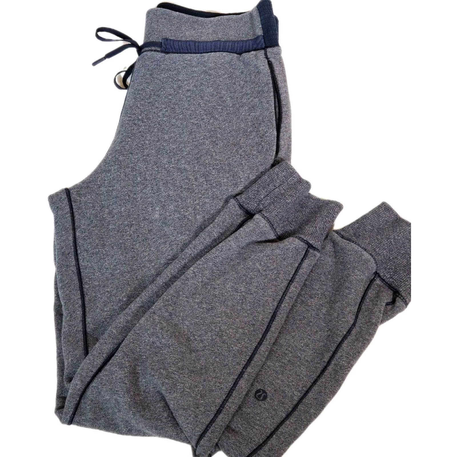 Lululemon Lululemon Cool & Collected Jogger Pants Heathered Speckled True Navy Women’s Size 6 Size 28" / US 6 / IT 42 - 4 Thumbnail