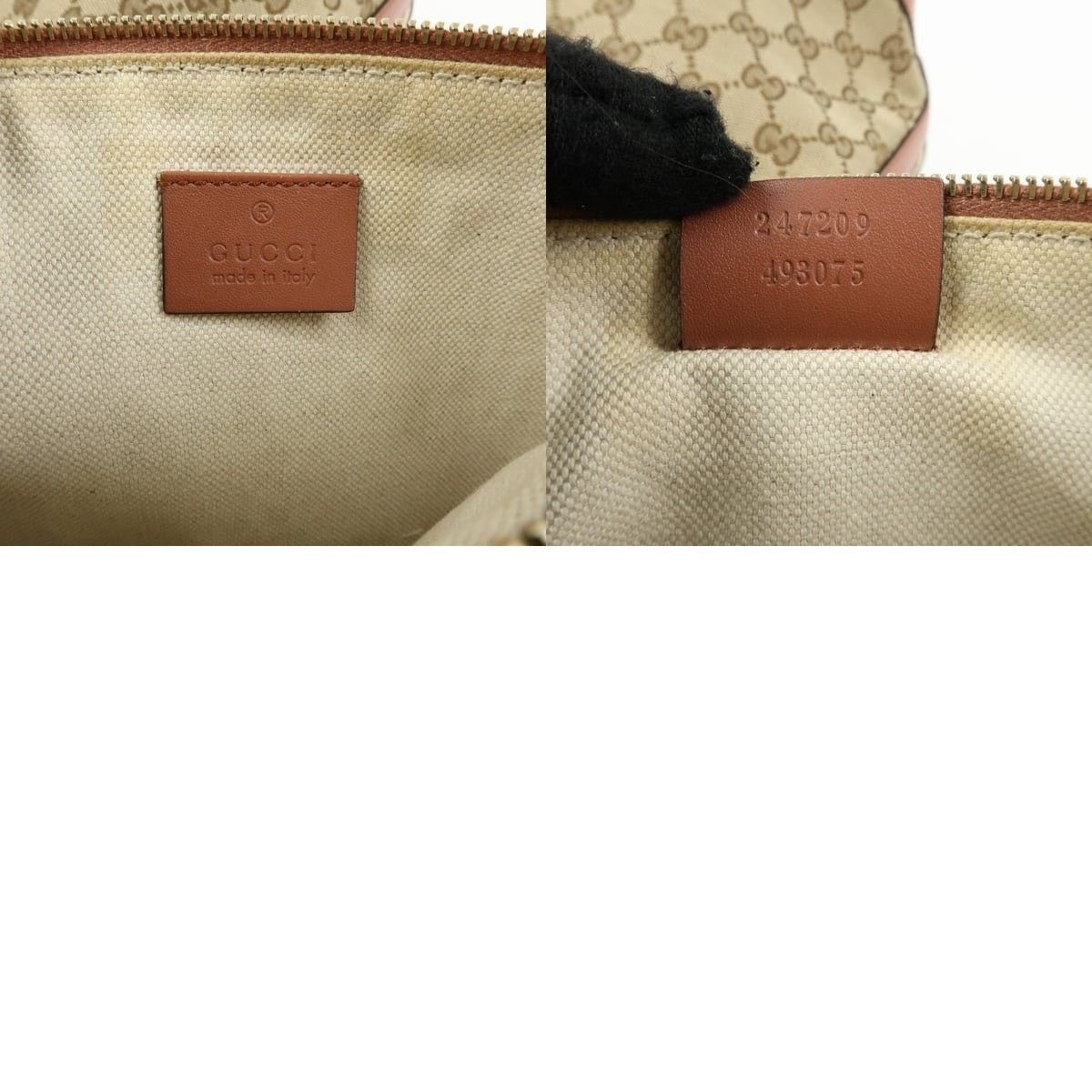 Gucci Gucci GG Canvas & Leather Tote Tan Size ONE SIZE - 8 Thumbnail