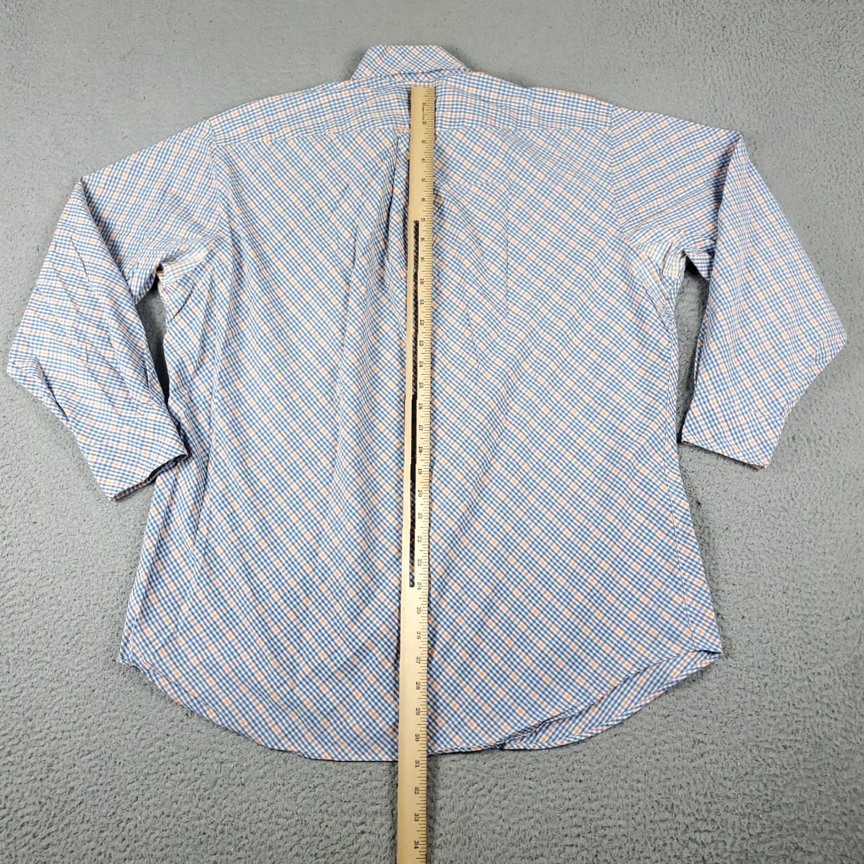 Tommy Hilfiger Tommy Hilfiger Blue Plaid Button-Up Shirt Men's Large Long Sleeve Casual Preppy Size US L / EU 52-54 / 3 - 5 Thumbnail