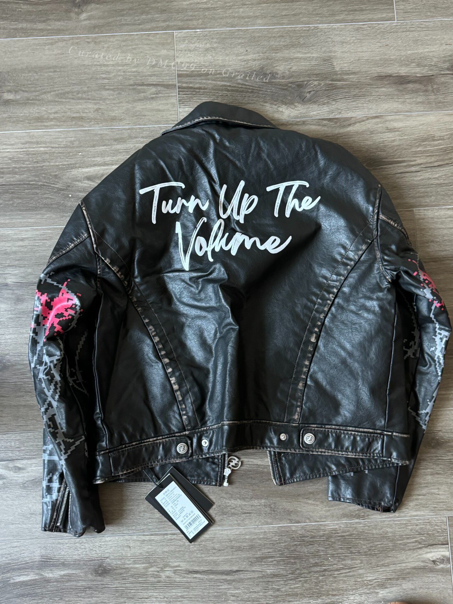 CEJ CEEC Distressed Graffiti Leather Jacket Size US M / EU 48-50 / 2 - 1 Thumbnail