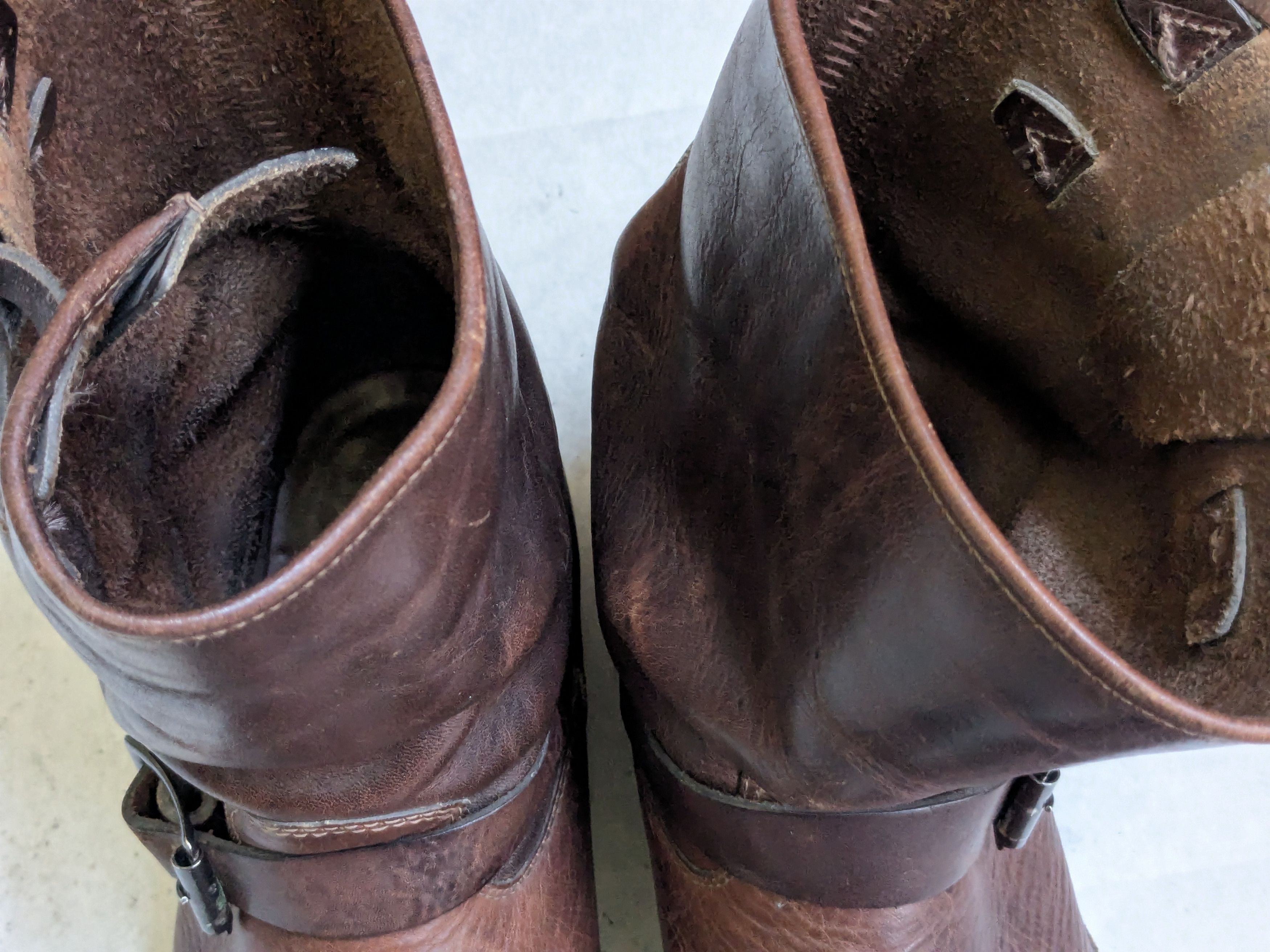 Frye Frye Engineer Boots Brown 10 M Leather Buckle Size US 10 / EU 43 - 5 Thumbnail