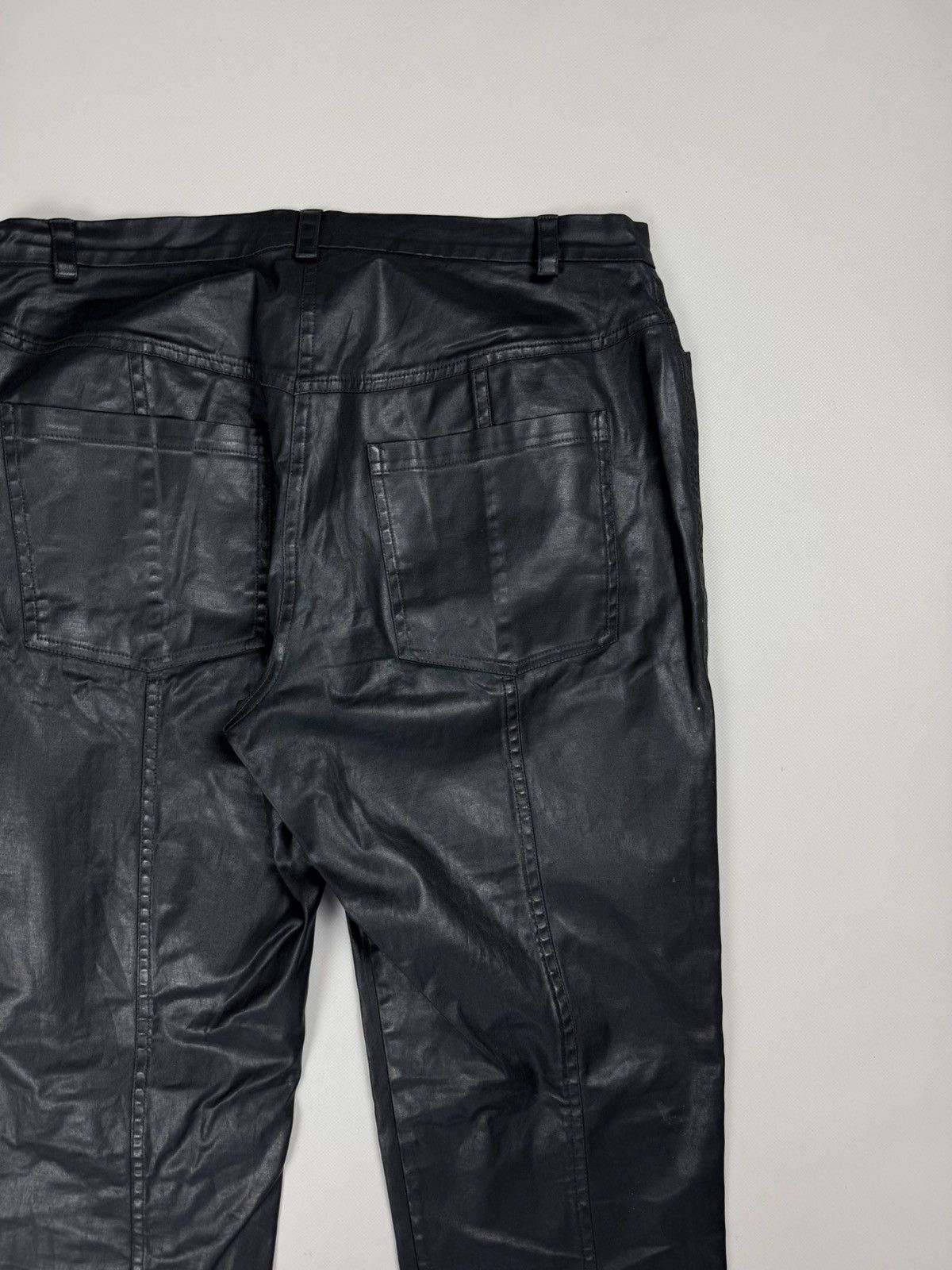 Annette Gortz Annette Gortz Avant-Garde Coated Resin Cotton Pants Trousers Size 30" / US 8 / IT 44 - 24 Thumbnail