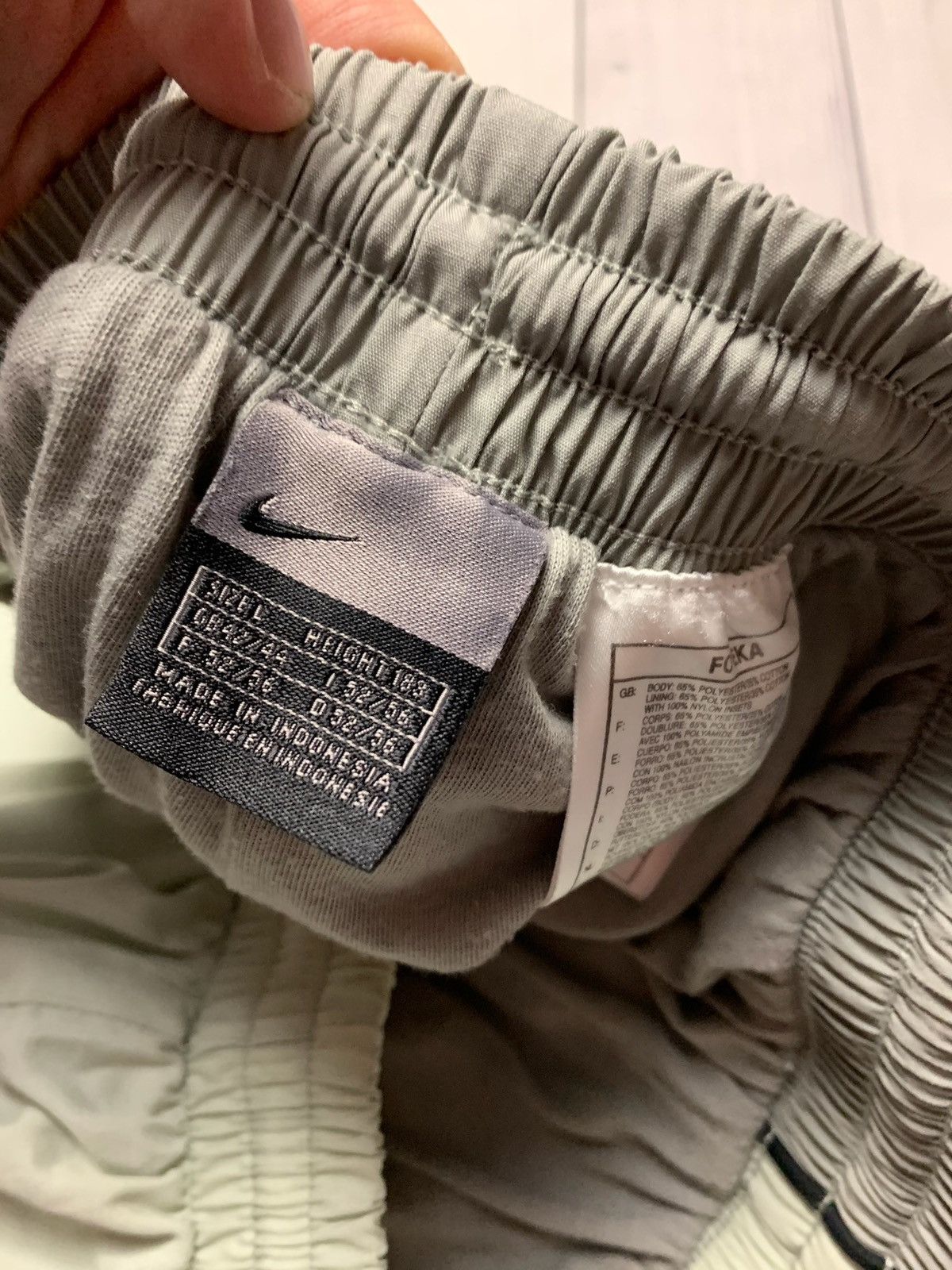 Nike × Vintage Nike vintage pants drill joggers Y2K logo size L Size US 34 / EU 50 - 6 Thumbnail