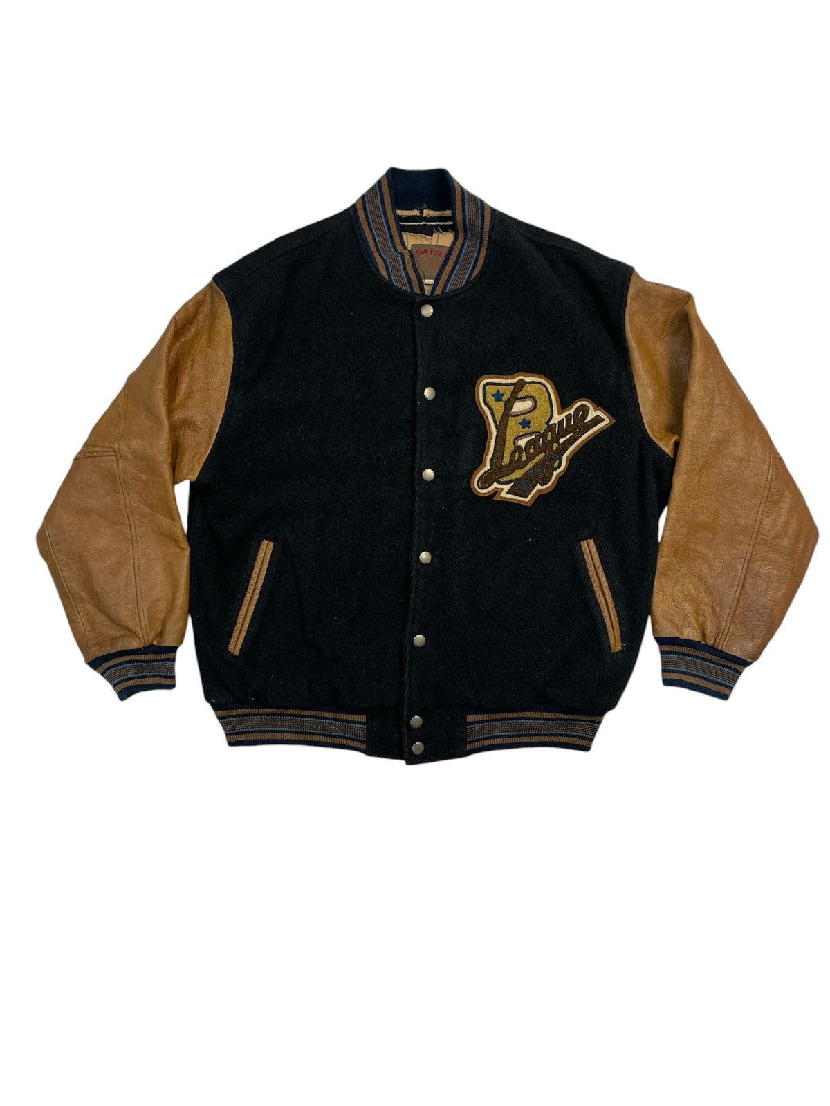 Japanese Brand Vintage Ba-Tsu Studio Varsity Jacket Size US L / EU 52-54 / 3 - 1 Thumbnail