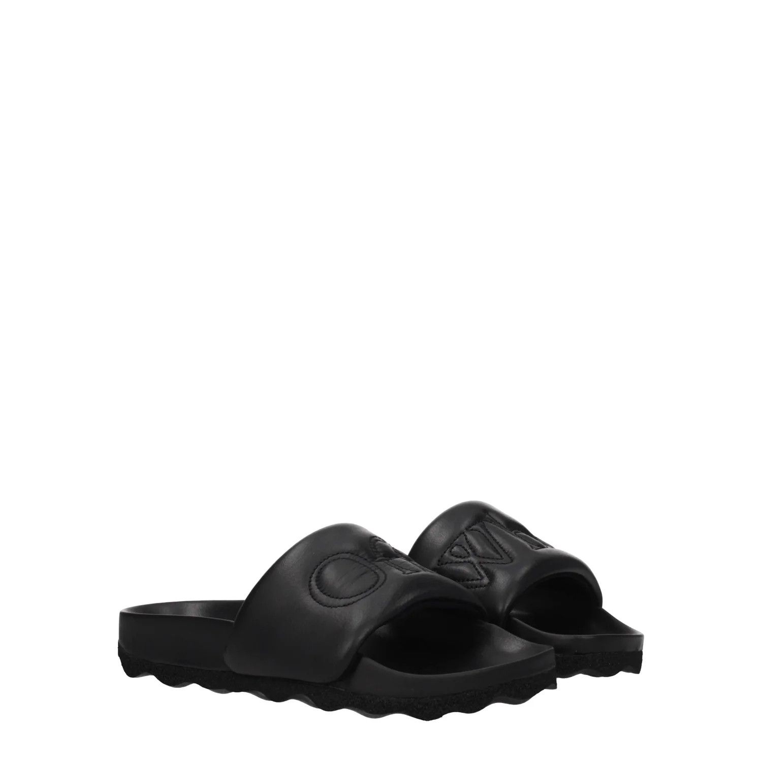 Off-White ob1o1e1124 Leather Slippers and Clogs in Black Size US 5 / IT 35 - 2 Thumbnail