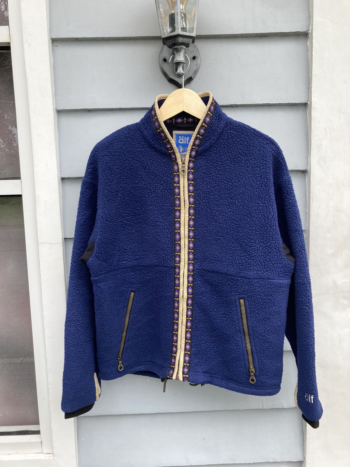 Polartec Vintage Alf Polartec Made In Usa Navajo Riri Zipper Fleece Size US S / EU 44-46 / 1 - 1 Thumbnail