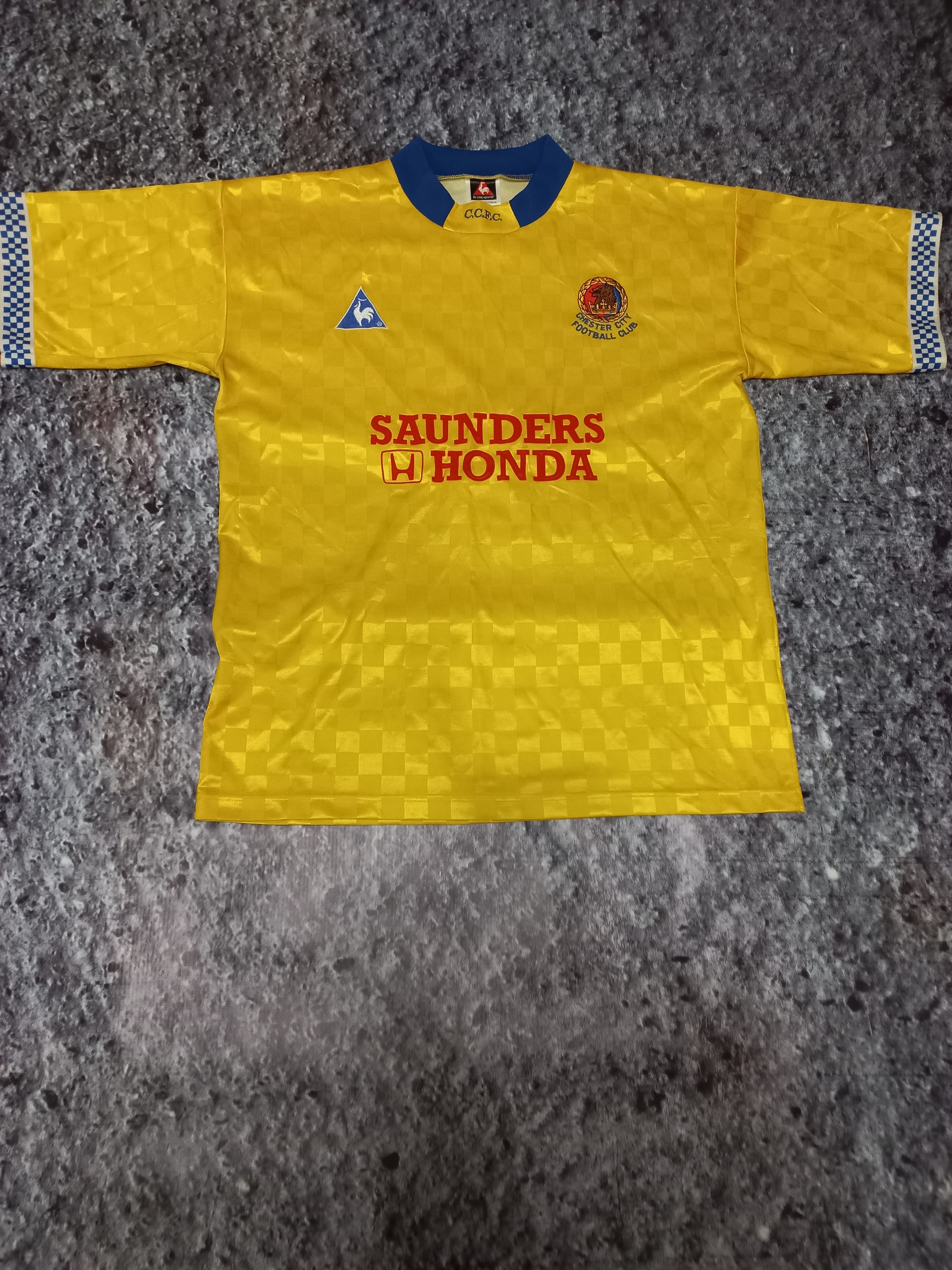 Le Coq Sportif × Vintage CHESTER CITY 1996-1997 LE COQ SPORTIF HOME Shirt Size US L / EU 52-54 / 3 - 1 Thumbnail