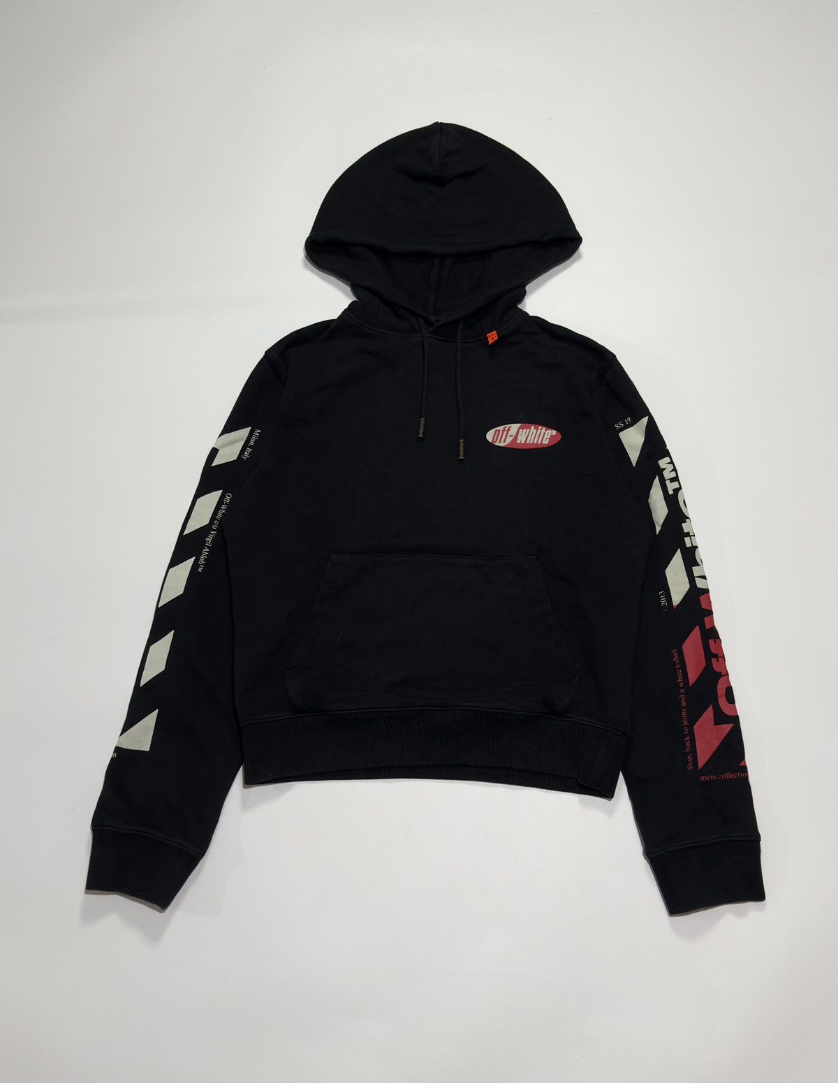 Off-White Off-White Diagonal Split logo hoodie Size US S / EU 44-46 / 1 - 2 Thumbnail