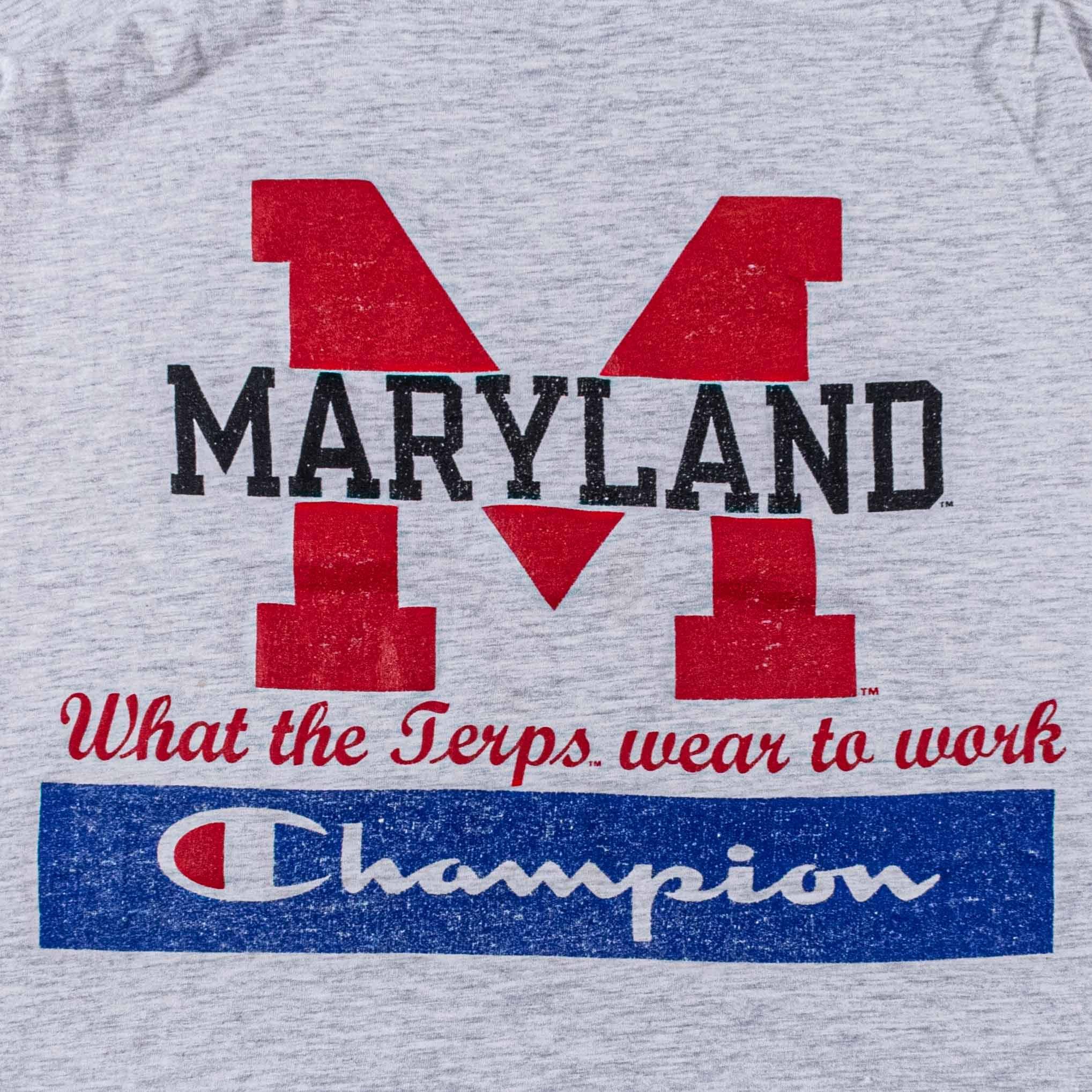 Champion VTG Champion Maryland Terrapins T-Shirt Big Print College Size US XXL / EU 58 / 5 - 11 Thumbnail