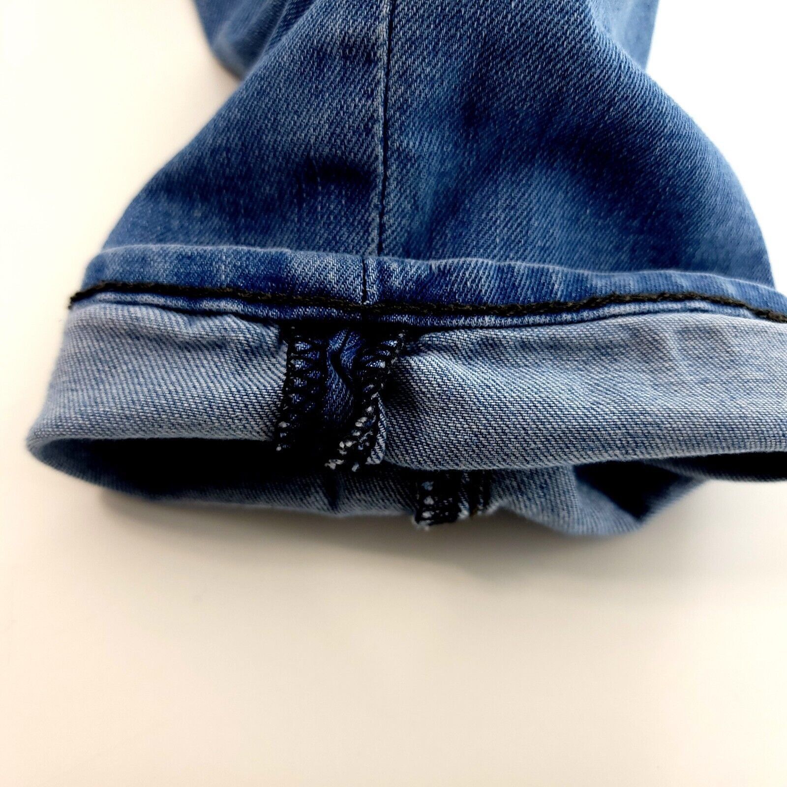 Express DAMAGED Express Light Blue Stone Wash Whisker Mid Rise Denim Size US 30 / EU 46 - 11 Thumbnail