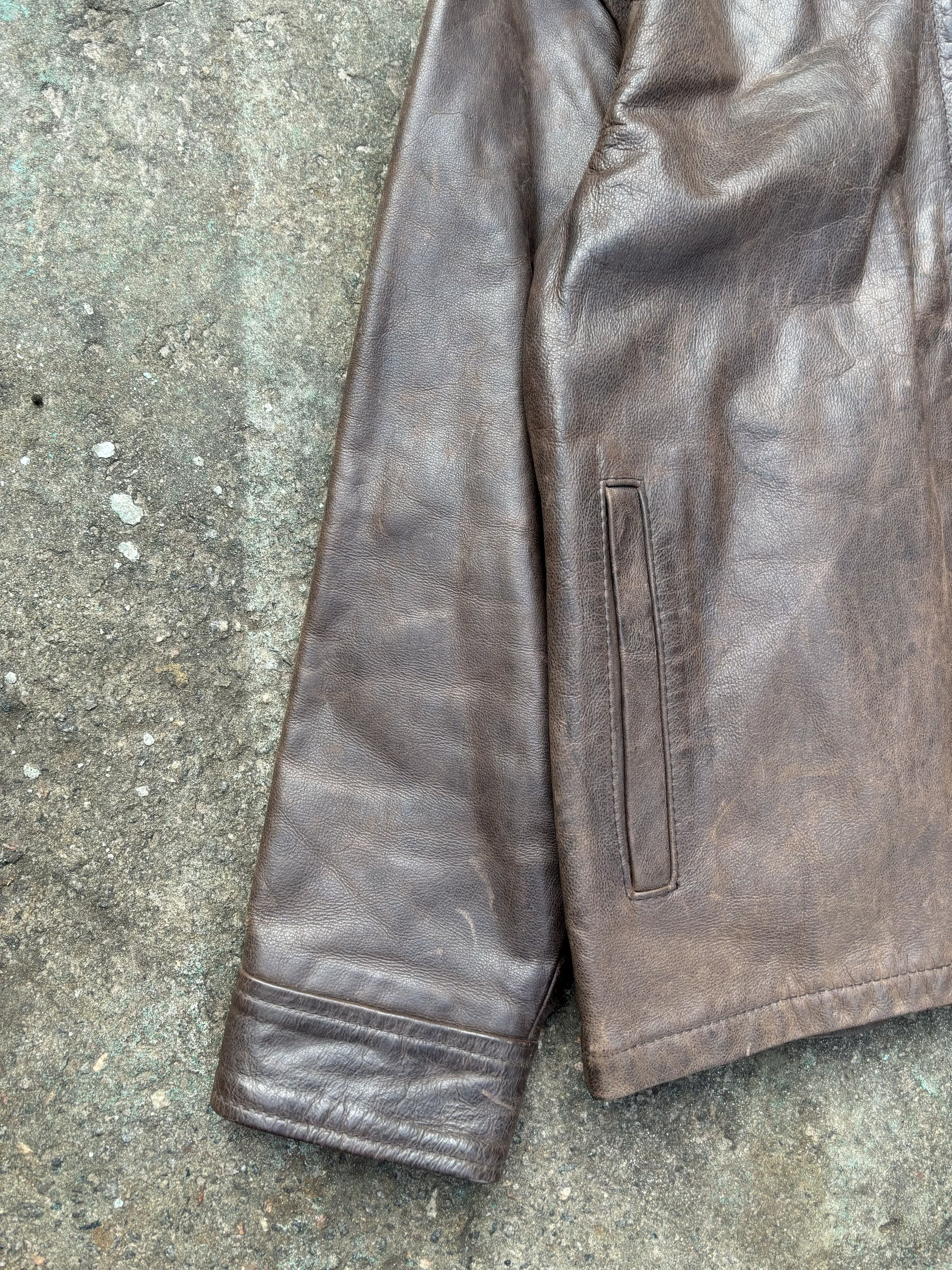 Paul Smith Vintage Paul Smith Brown Leather Jacket Size US M / EU 48-50 / 2 - 5 Thumbnail
