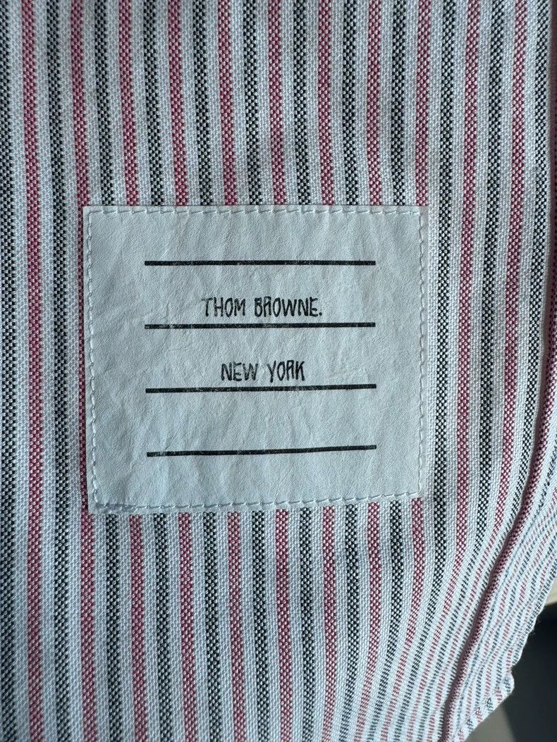 Thom Browne Thom Browne Pink light striped double-sleeved shirt 2503-N Size XS / US 0-2 / IT 36-38 - 4 Thumbnail