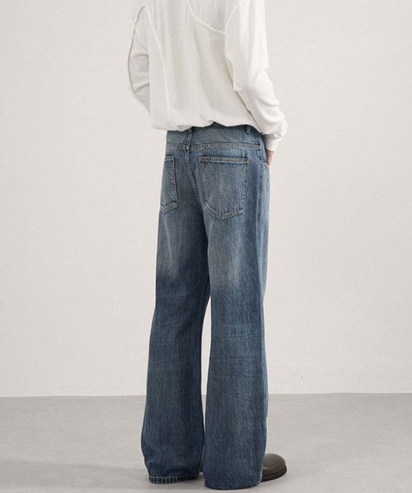 Japanese Brand American style patchwork wide-leg men's baggy jeans Size US 32 / EU 48 - 4 Thumbnail