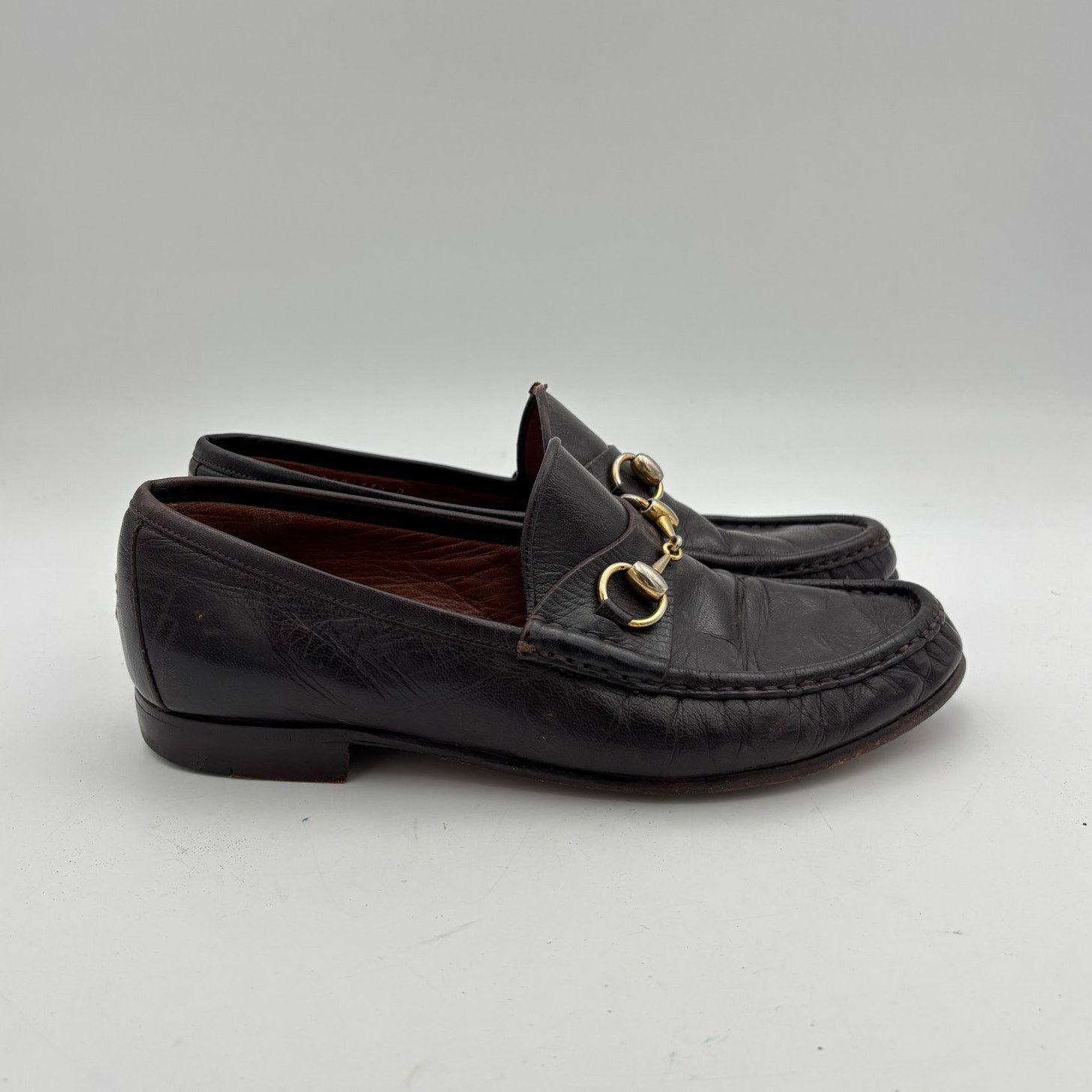 Gucci Vintage Gucci Leather Horsebit Loafers Shoes Men's 41.5 D Size US 8 / EU 41 - 3 Thumbnail
