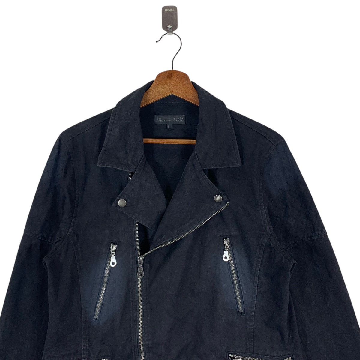 In The Attic × Japanese Brand × Vintage VINTAGE IN THE ATTICS BIKERS COTTON JACKET Size US L / EU 52-54 / 3 - 4 Thumbnail