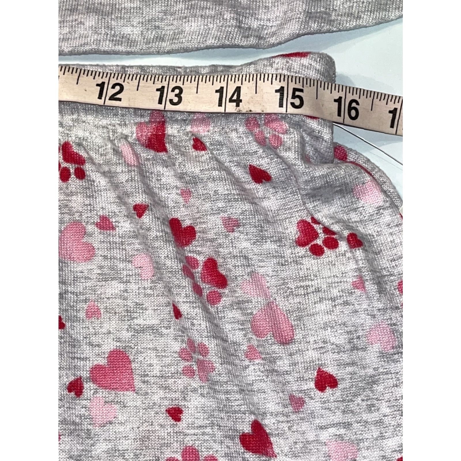Laura Ashley Laura Ashley Heart DOG PJs NEW Women 2PC Shorts/Top Set My Dog Is My Valentine Paws and Hearts Heather Gray Size ONE SIZE - 4 Thumbnail