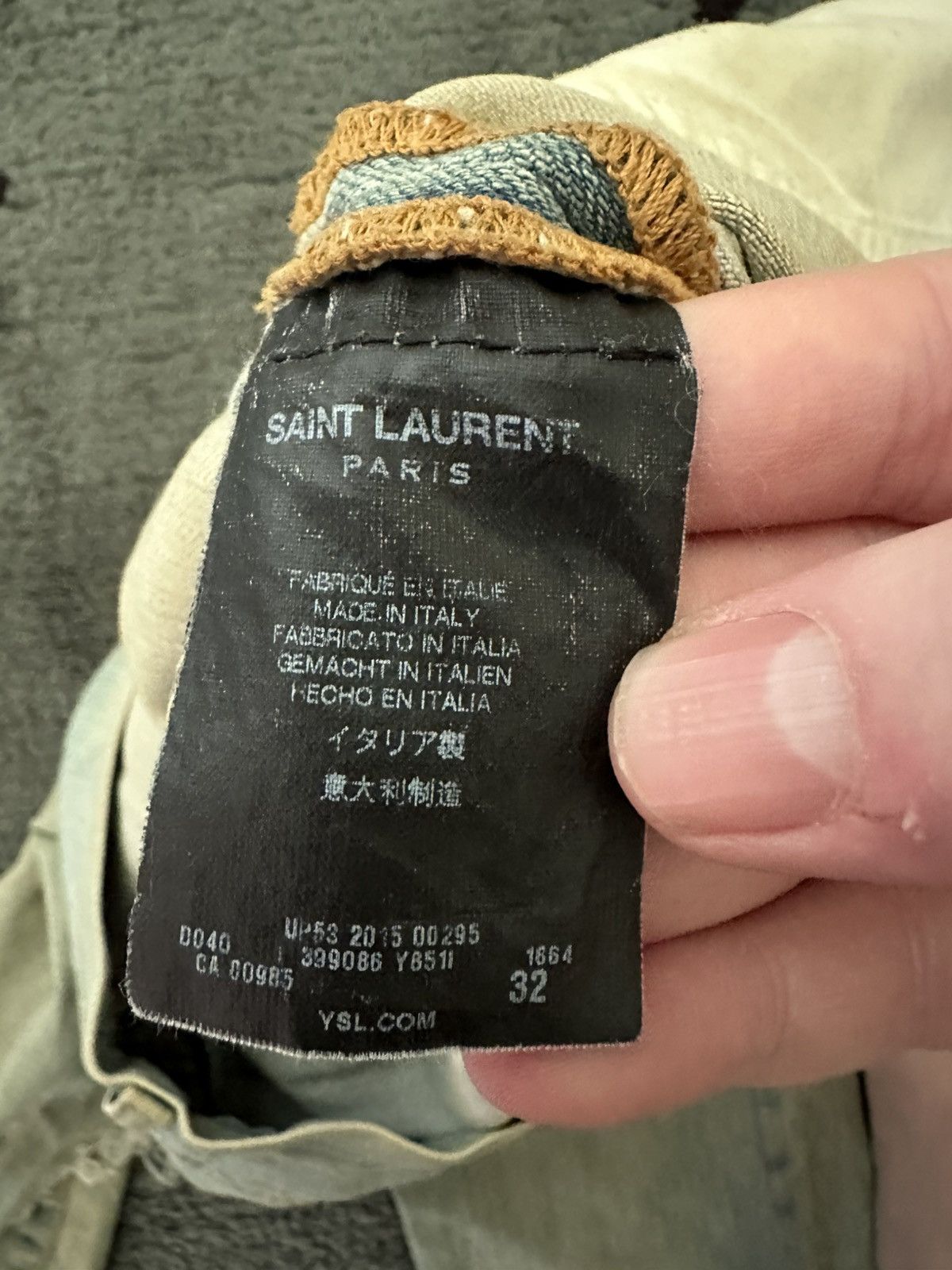 Saint Laurent Paris Saint Laurent Slimane 2015 Crash Denim Size US 32 / EU 48 - 4 Thumbnail