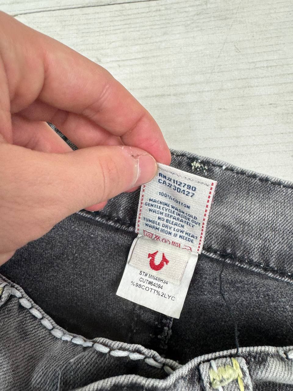 True Religion Vintage True Religion Denim Jeans Straight 90s Y2K Size US 33 - 15 Thumbnail