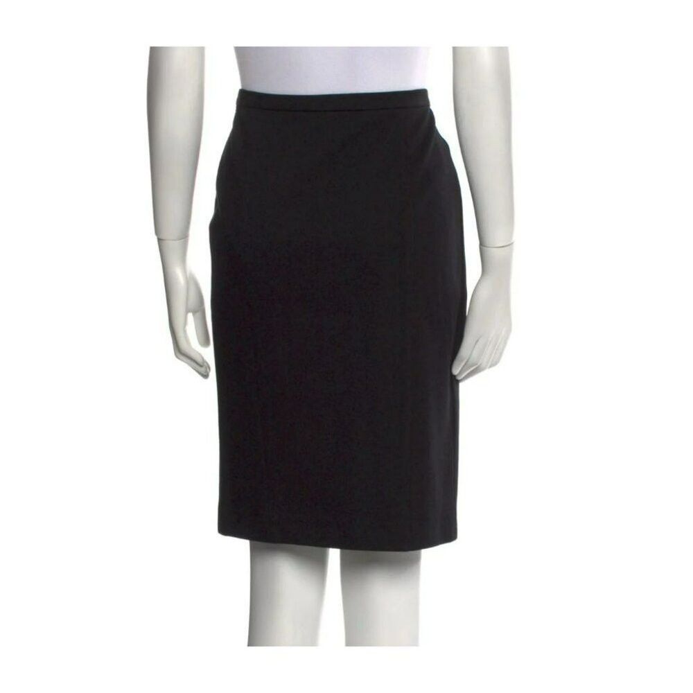 Emilio Pucci Emilio Pucci Black Skirt US 8 Embroidered Accent Zip Closur Size 30" / US 8 / IT 44 - 4 Thumbnail
