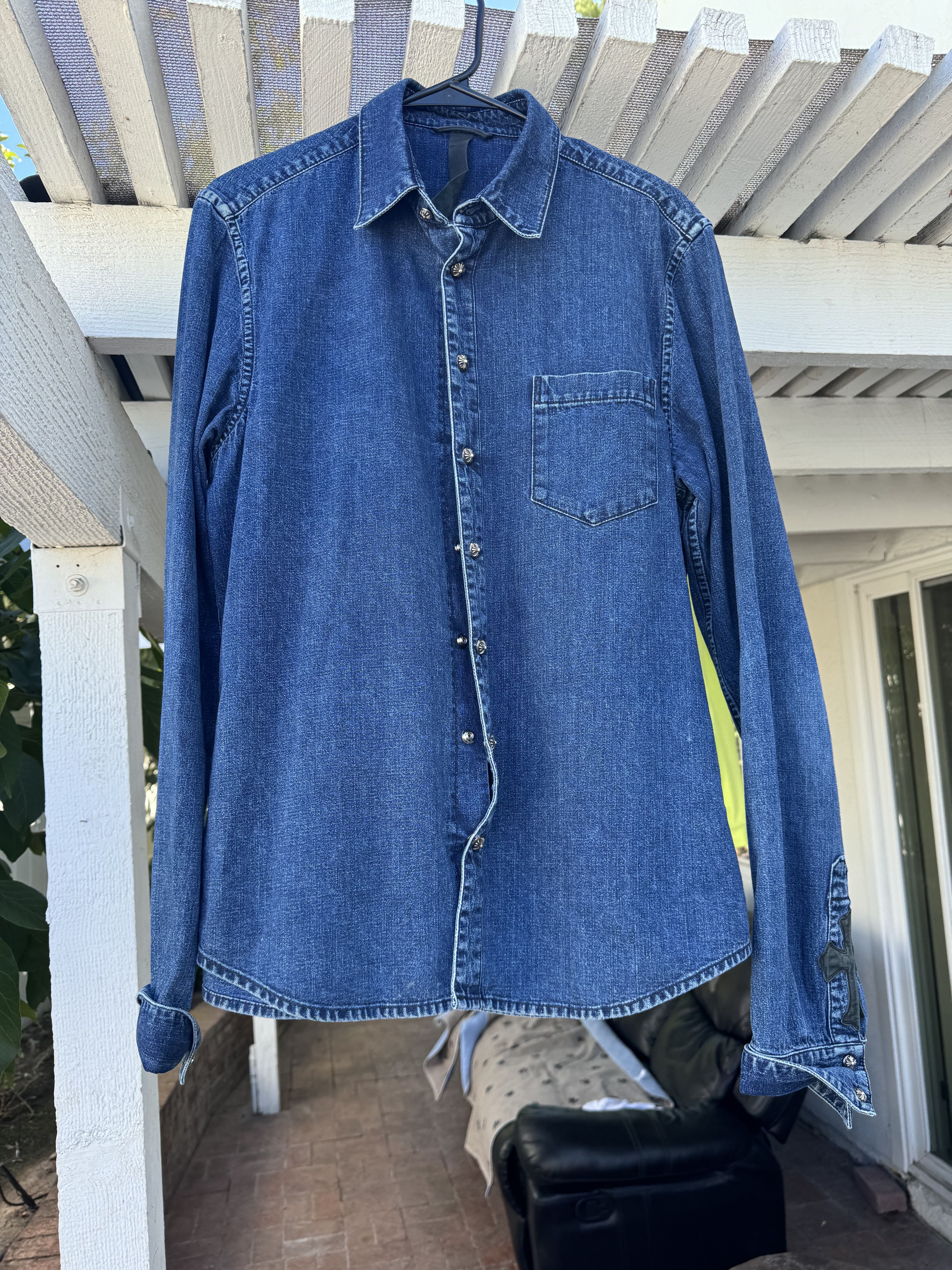 Chrome Hearts Chrome hearts denim button up Size US L / EU 52-54 / 3 - 1 Thumbnail